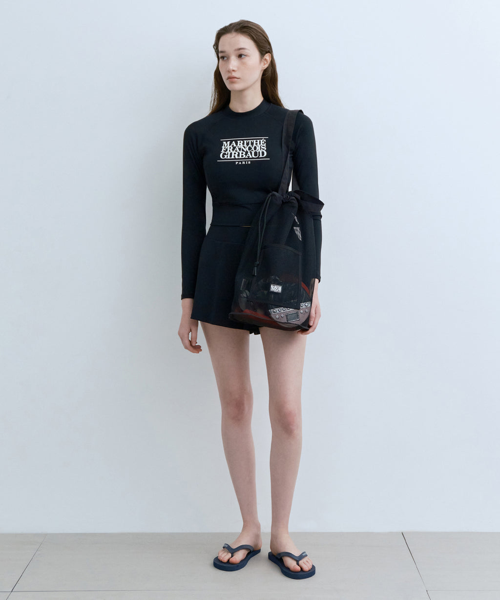 Marithe & Francois Girbaud - Mouvement Mesh 2way Bag (Black) product image 8 | TRAB K-Fashion Australia