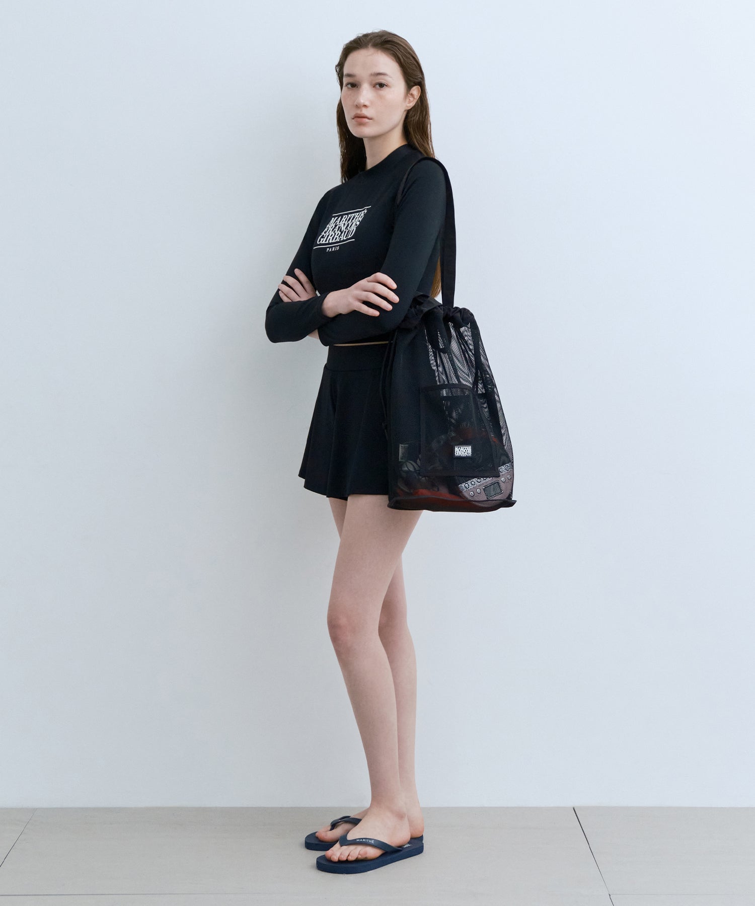 Marithe & Francois Girbaud - Mouvement Mesh 2way Bag (Black) product image 9 | TRAB K-Fashion Australia