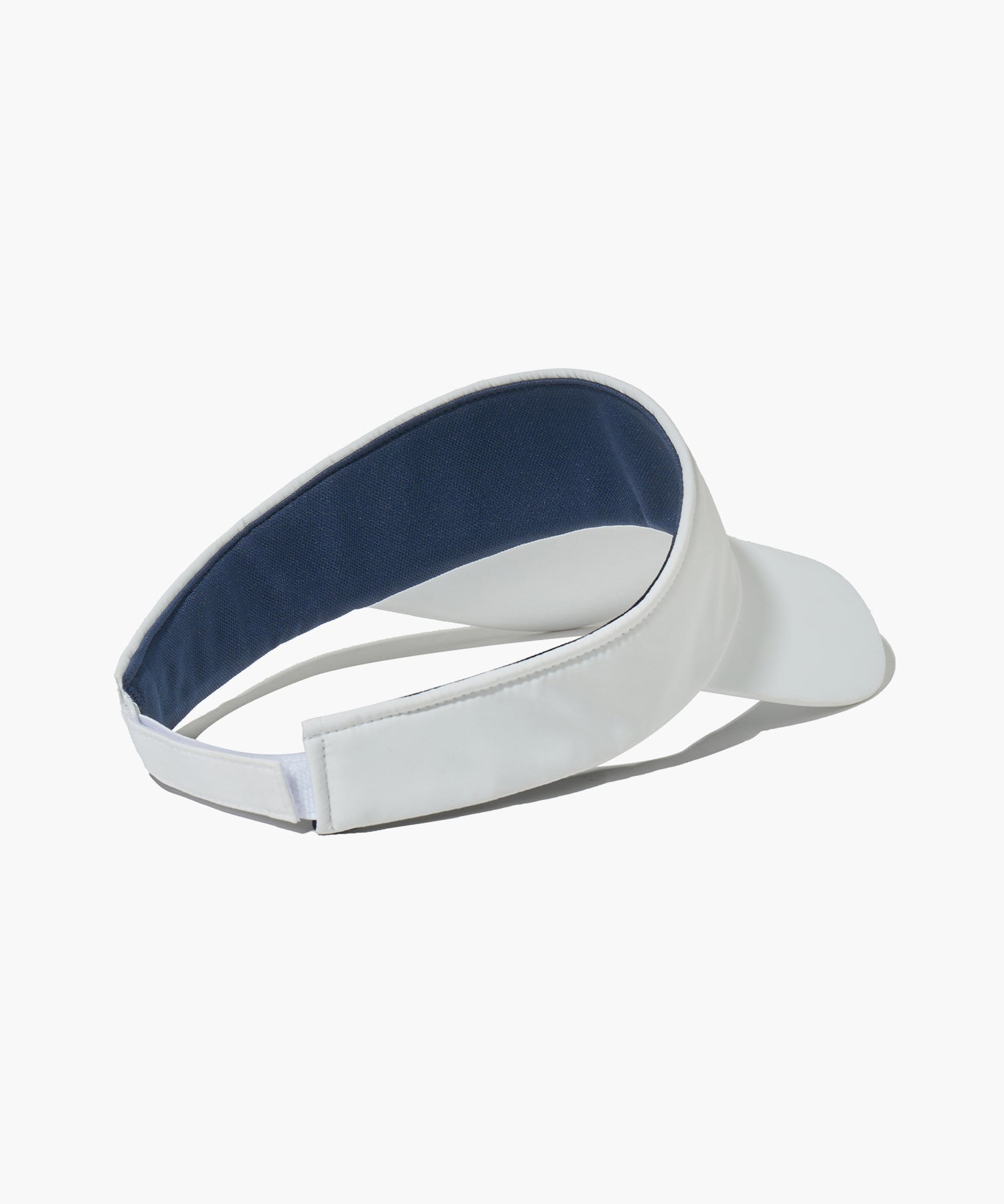 Marithe & Francois Girbaud - Mouvement Classic Logo Sun Visor (White) product image 2 | TRAB K-Fashion Australia