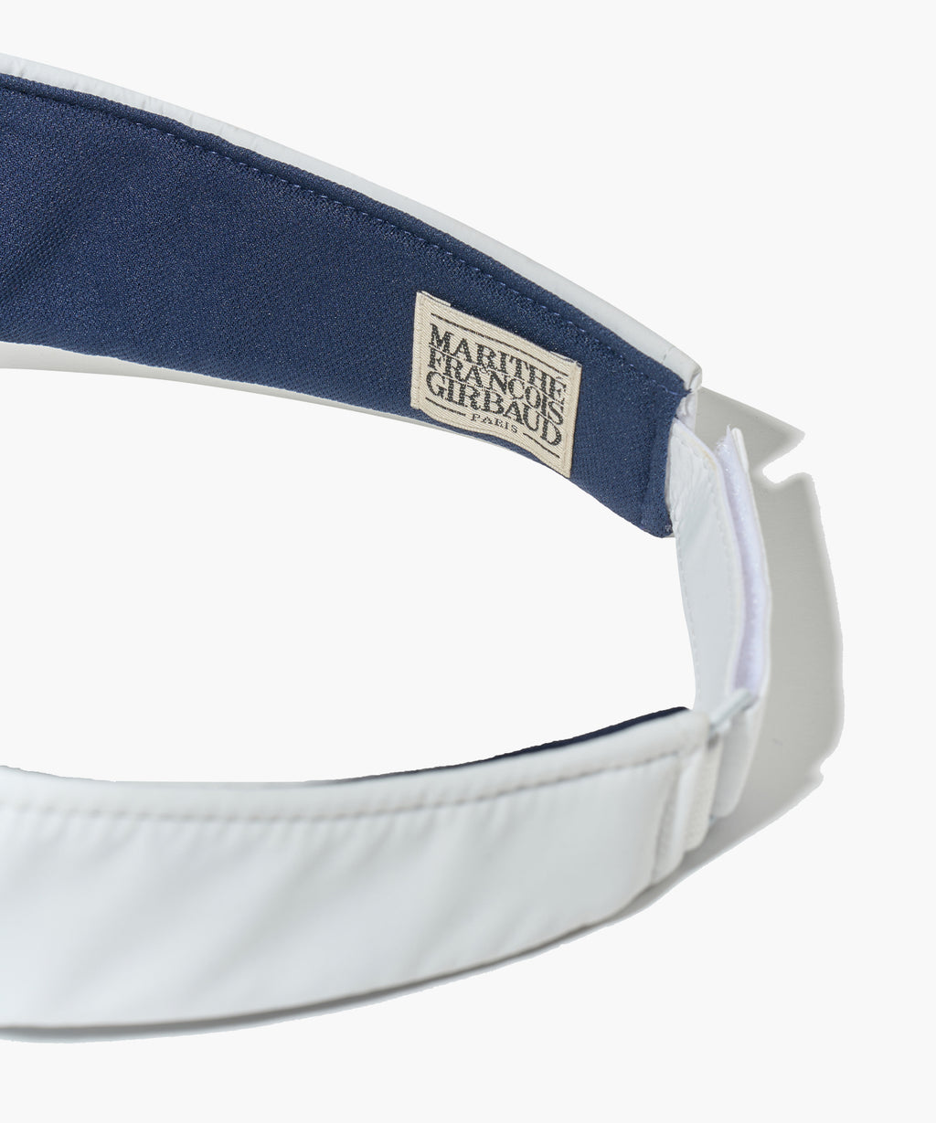 Marithe & Francois Girbaud - Mouvement Classic Logo Sun Visor (White) product image 4 | TRAB K-Fashion Australia