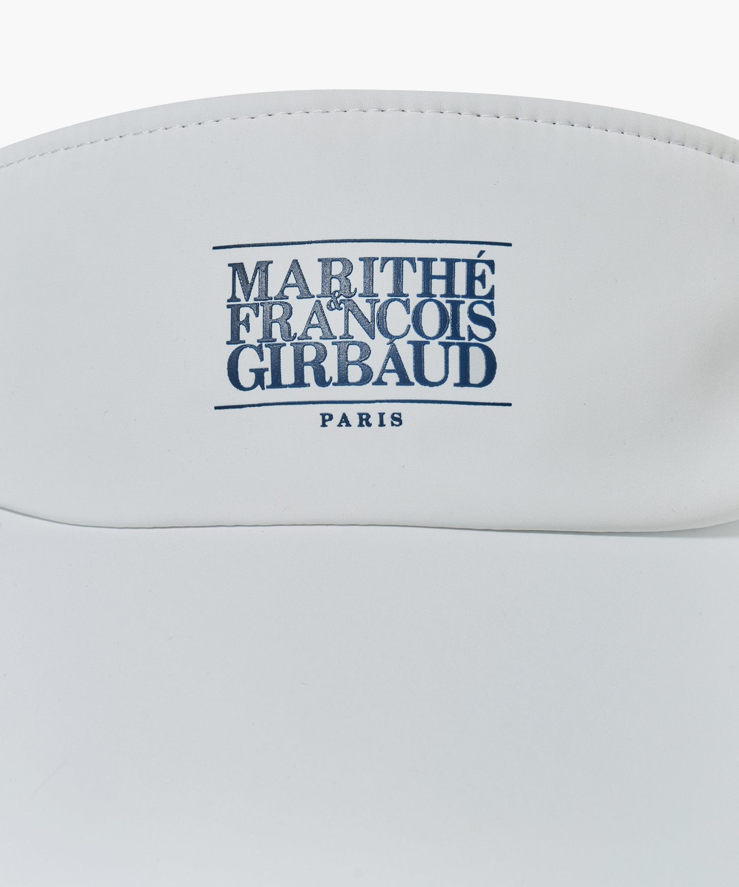 Marithe & Francois Girbaud - Mouvement Classic Logo Sun Visor (White) product image 3 | TRAB K-Fashion Australia
