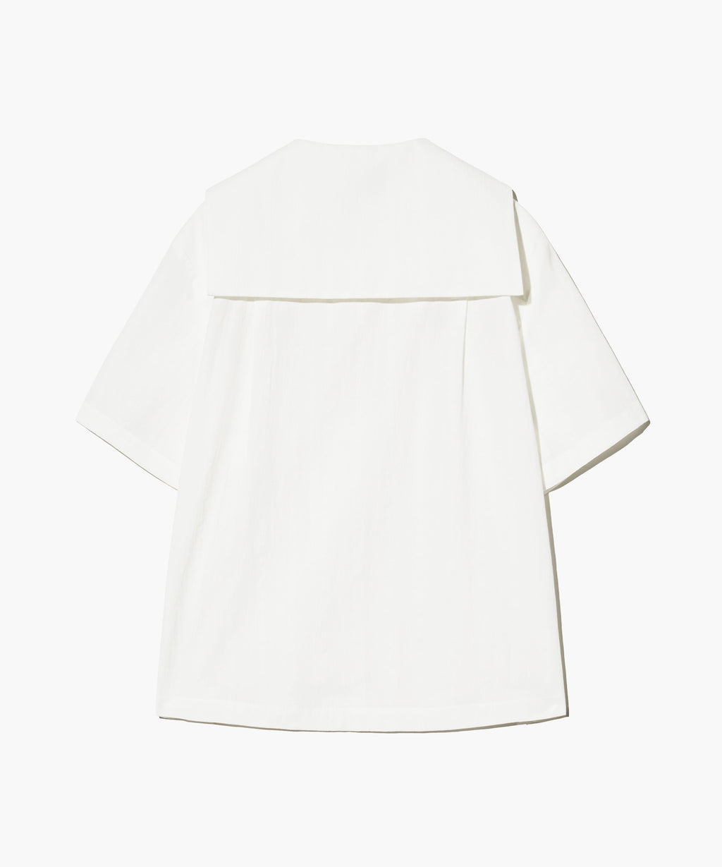 Marithe & Francois Girbaud - Marine Half Sleeve Shirt (White) product image 2 | TRAB K-Fashion Australia