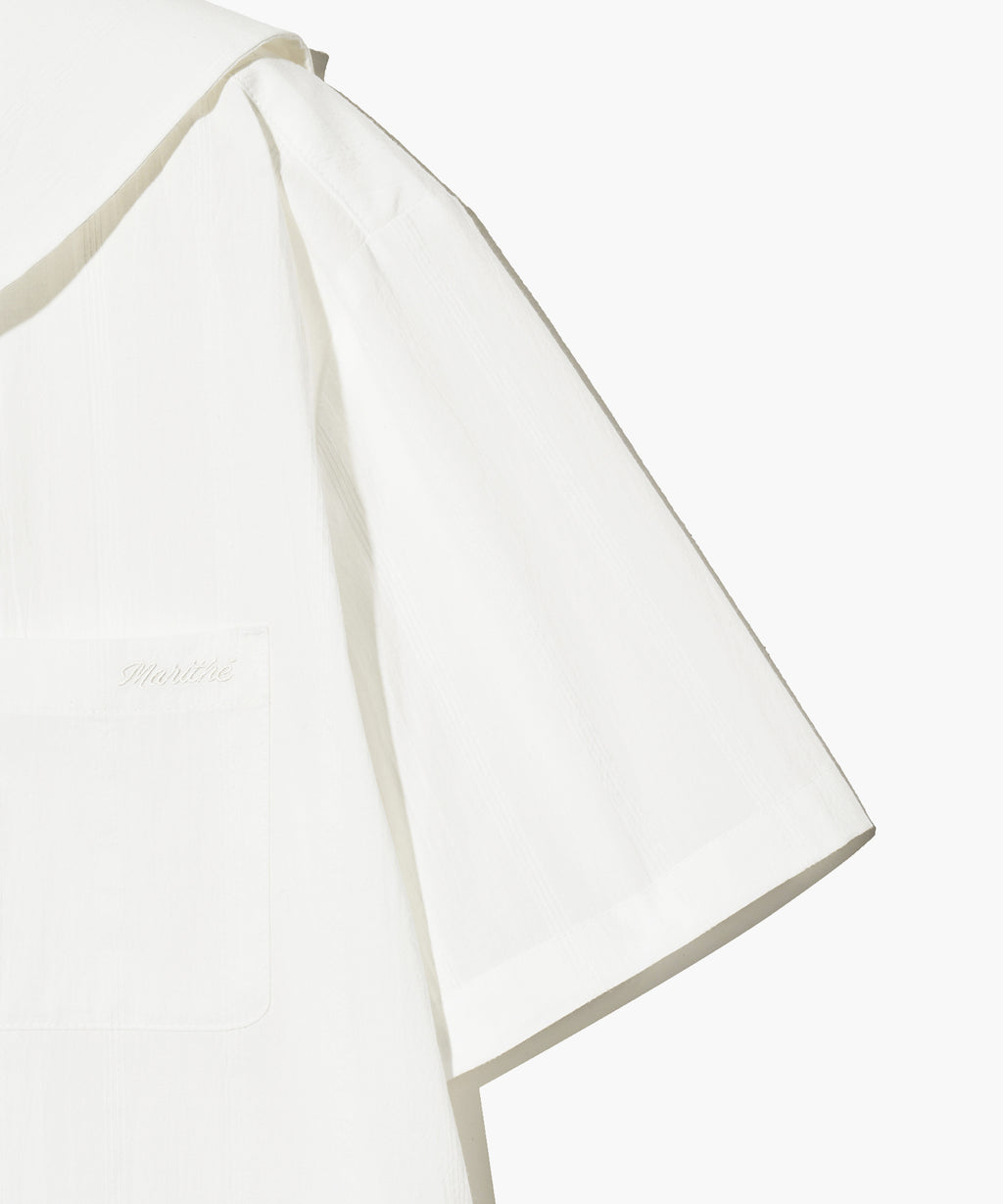 Marithe & Francois Girbaud - Marine Half Sleeve Shirt (White) product image 5 | TRAB K-Fashion Australia