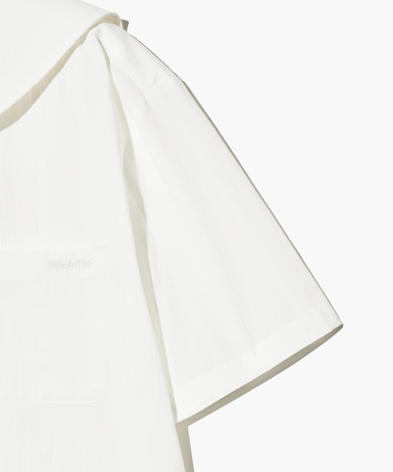 Marithe & Francois Girbaud - Marine Half Sleeve Shirt (White) product image 5 | TRAB K-Fashion Australia