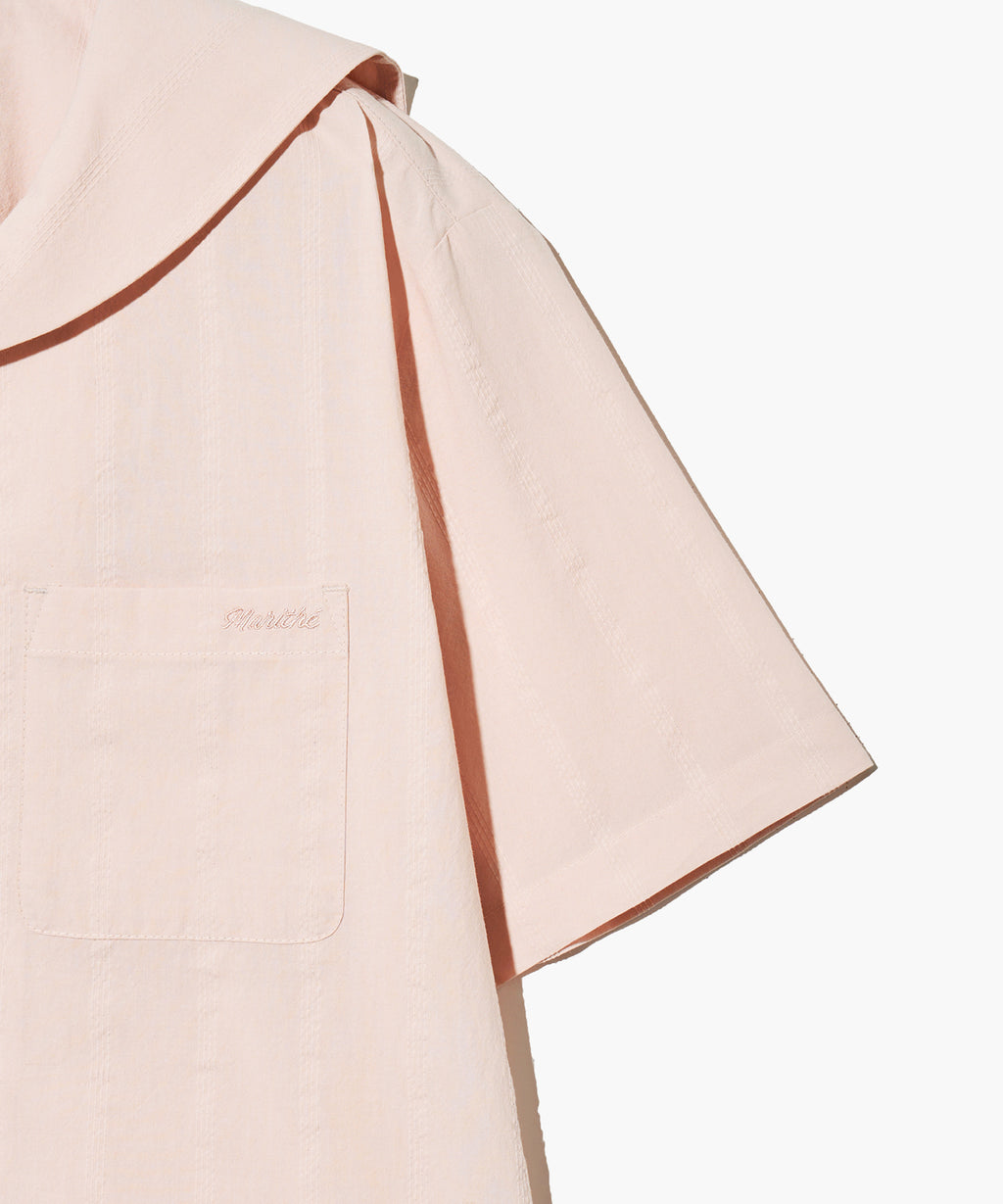 Marithe & Francois Girbaud - Marine Half Sleeve Shirt (Light Pink) product image 5 | TRAB K-Fashion Australia