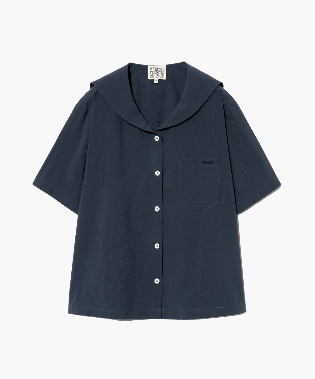 Marithe & Francois Girbaud - Marine Half Sleeve Shirt (Navy) product image 1 | TRAB K-Fashion Australia