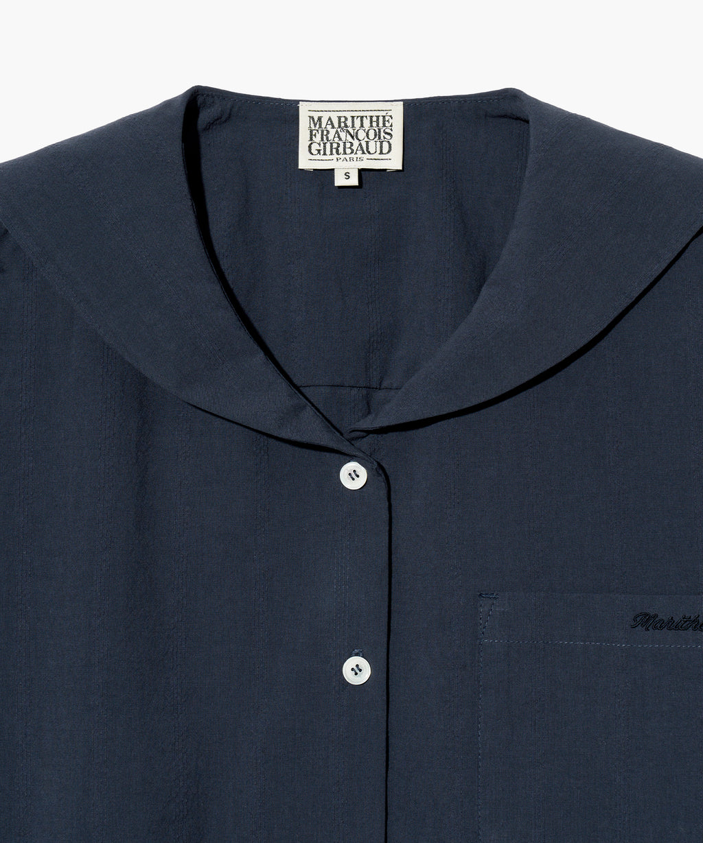 Marithe & Francois Girbaud - Marine Half Sleeve Shirt (Navy) product image 3 | TRAB K-Fashion Australia