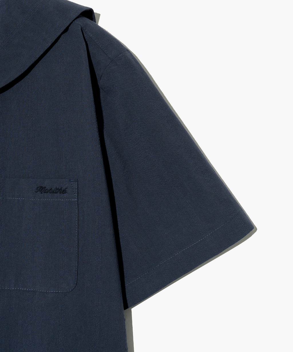 Marithe & Francois Girbaud - Marine Half Sleeve Shirt (Navy) product image 5 | TRAB K-Fashion Australia