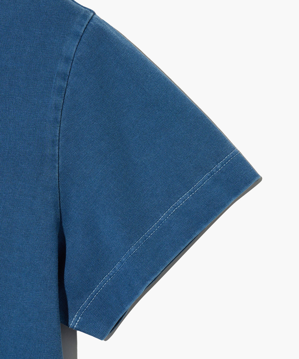 Marithe & Francois Girbaud - Classic Logo Pigment Crop Tee (Blue) product image 4 | TRAB K-Fashion Australia