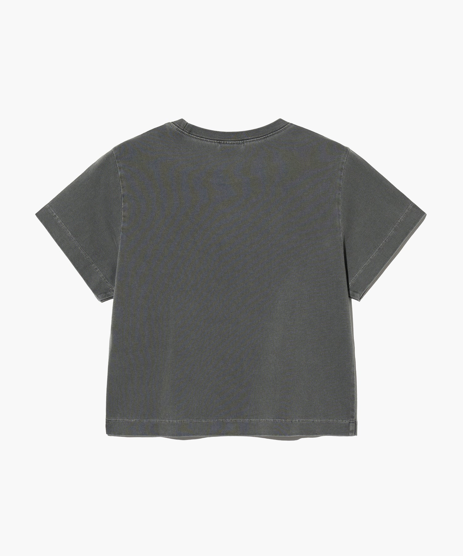 Marithe & Francois Girbaud - Classic Logo Pigment Crop Tee (Charcoal) product image 2 | TRAB K-Fashion Australia