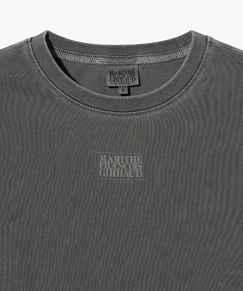 Marithe & Francois Girbaud - Classic Logo Pigment Crop Tee (Charcoal) product image 3 | TRAB K-Fashion Australia