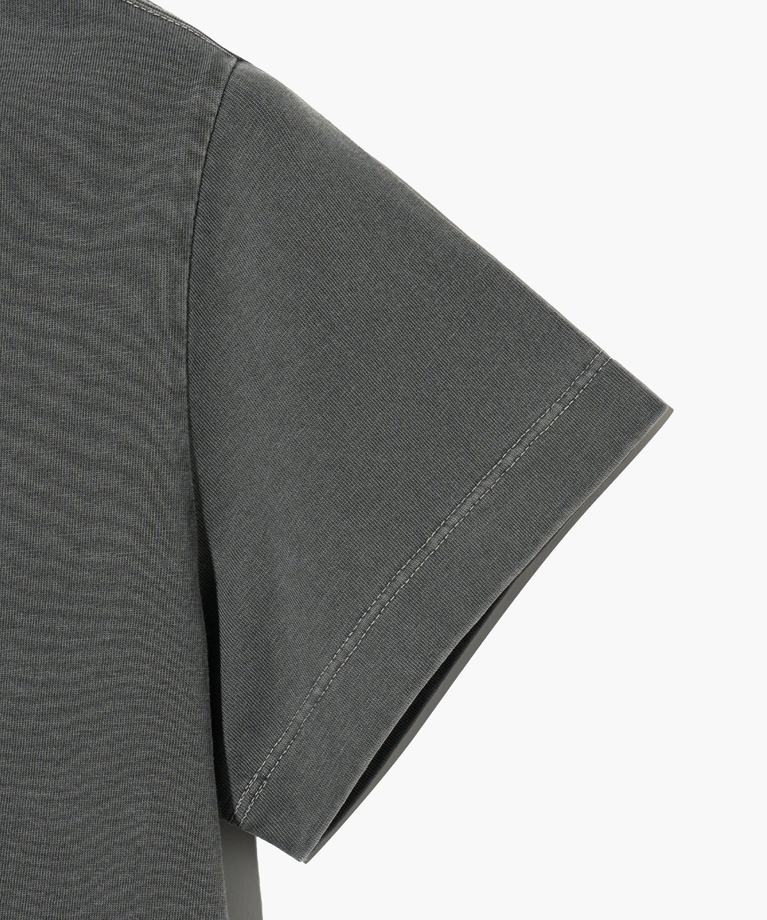 Marithe & Francois Girbaud - Classic Logo Pigment Crop Tee (Charcoal) product image 4 | TRAB K-Fashion Australia