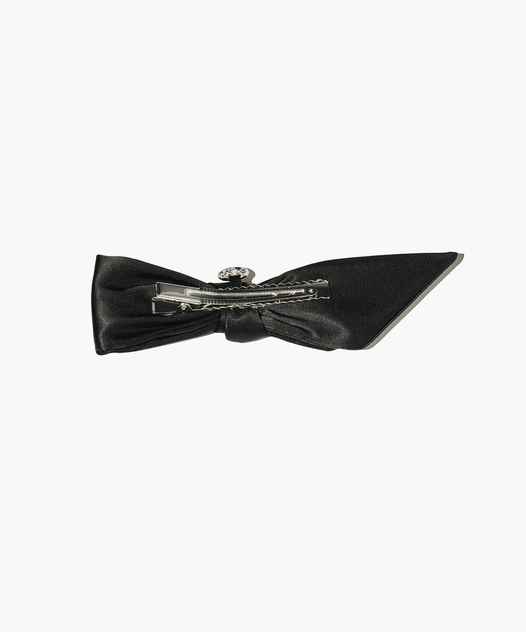 Marithe & Francois Girbaud - Circle Logo Big Ribbon Hair Pin (Black) product image 2 | TRAB K-Fashion Australia
