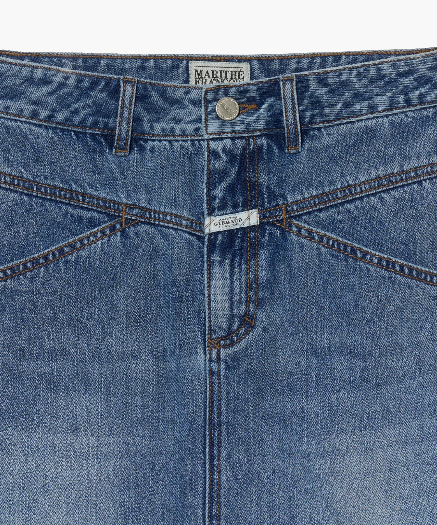 Marithe & Francois Girbaud - Straight Denim Mini Skirt (Blue) product image 10 | TRAB K-Fashion Australia