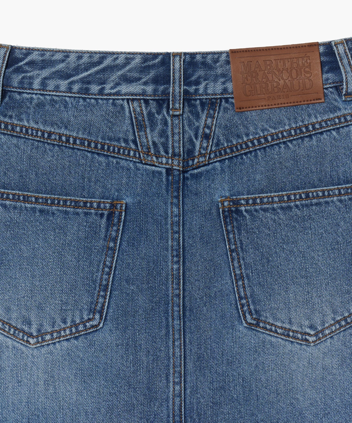 Marithe & Francois Girbaud - Straight Denim Mini Skirt (Blue) product image 11 | TRAB K-Fashion Australia
