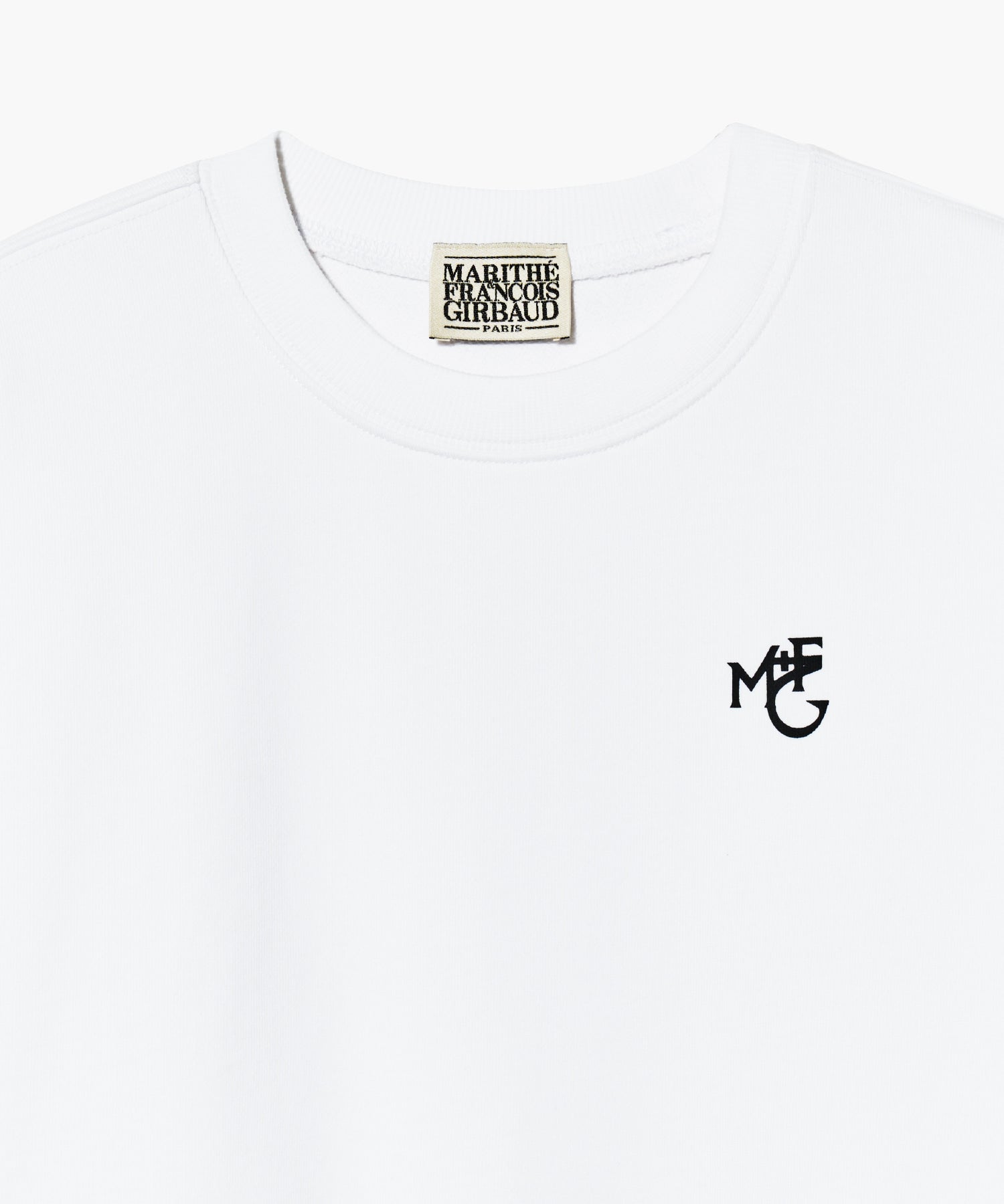 Marithe & Francois Girbaud - Monogramme M+fg Logo Crop Sweatshirt (White) product image 8 | TRAB K-Fashion Australia