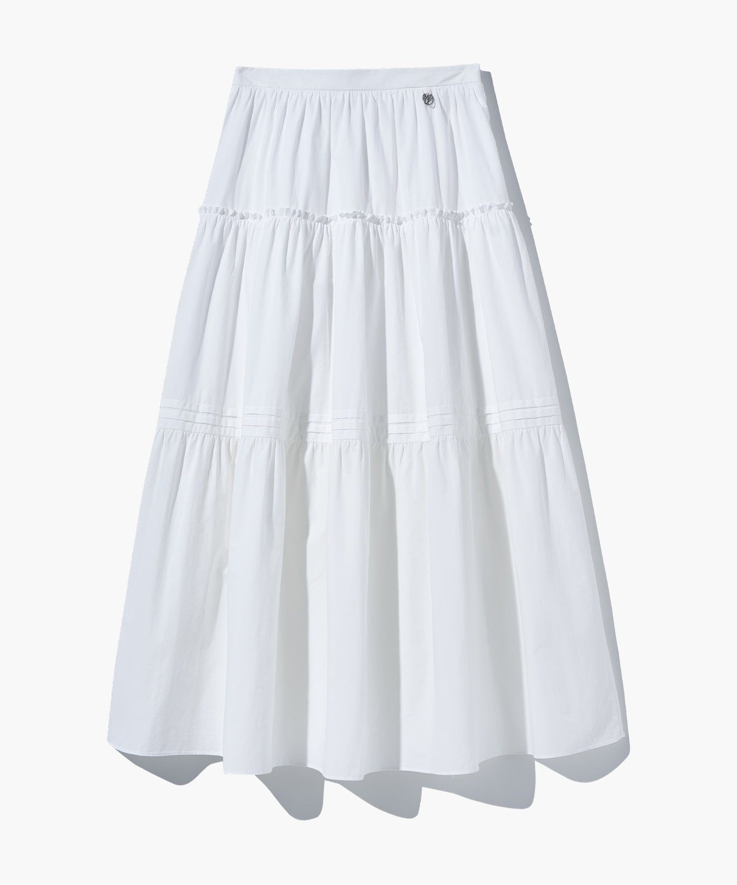 Marithe & Francois Girbaud - Tiered Full Skirt (White) product image 1 | TRAB K-Fashion Australia