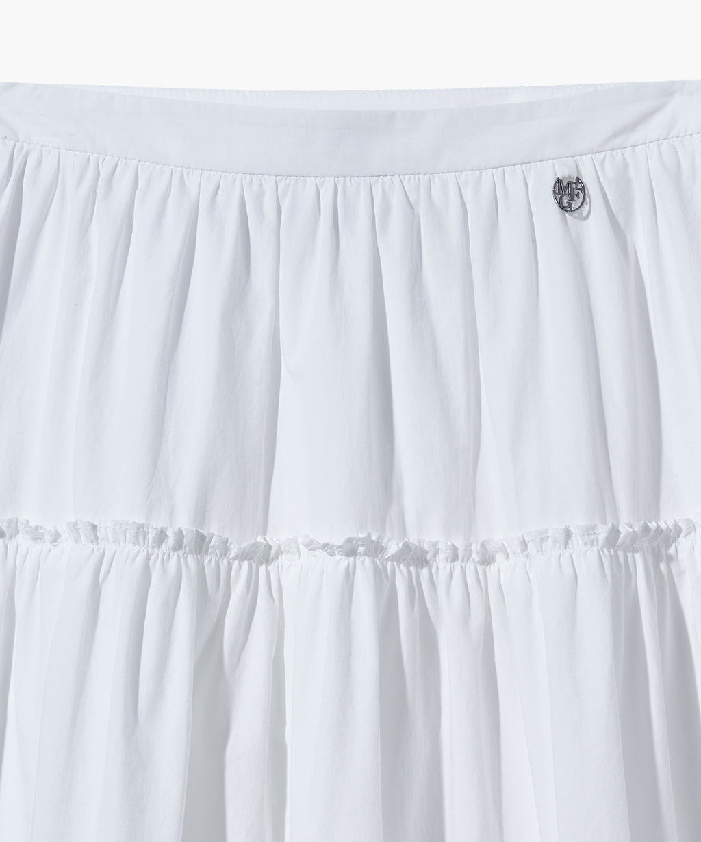 Marithe & Francois Girbaud - Tiered Full Skirt (White) product image 3 | TRAB K-Fashion Australia