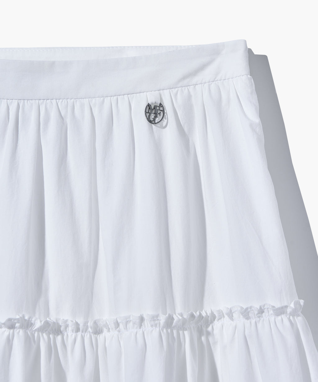 Marithe & Francois Girbaud - Tiered Full Skirt (White) product image 4 | TRAB K-Fashion Australia