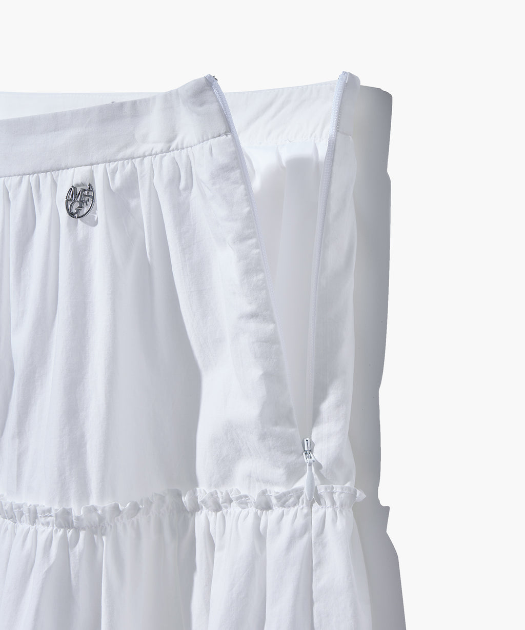 Marithe & Francois Girbaud - Tiered Full Skirt (White) product image 5 | TRAB K-Fashion Australia