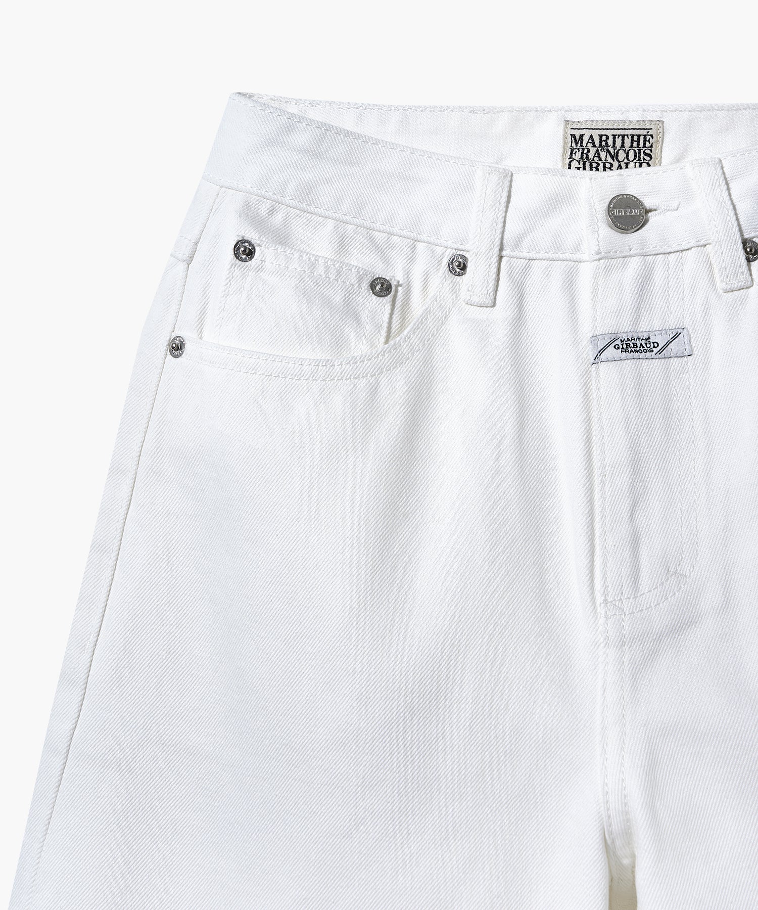 Marithe & Francois Girbaud - Long Bermuda Denim Pants (White) product image 4 | TRAB K-Fashion Australia