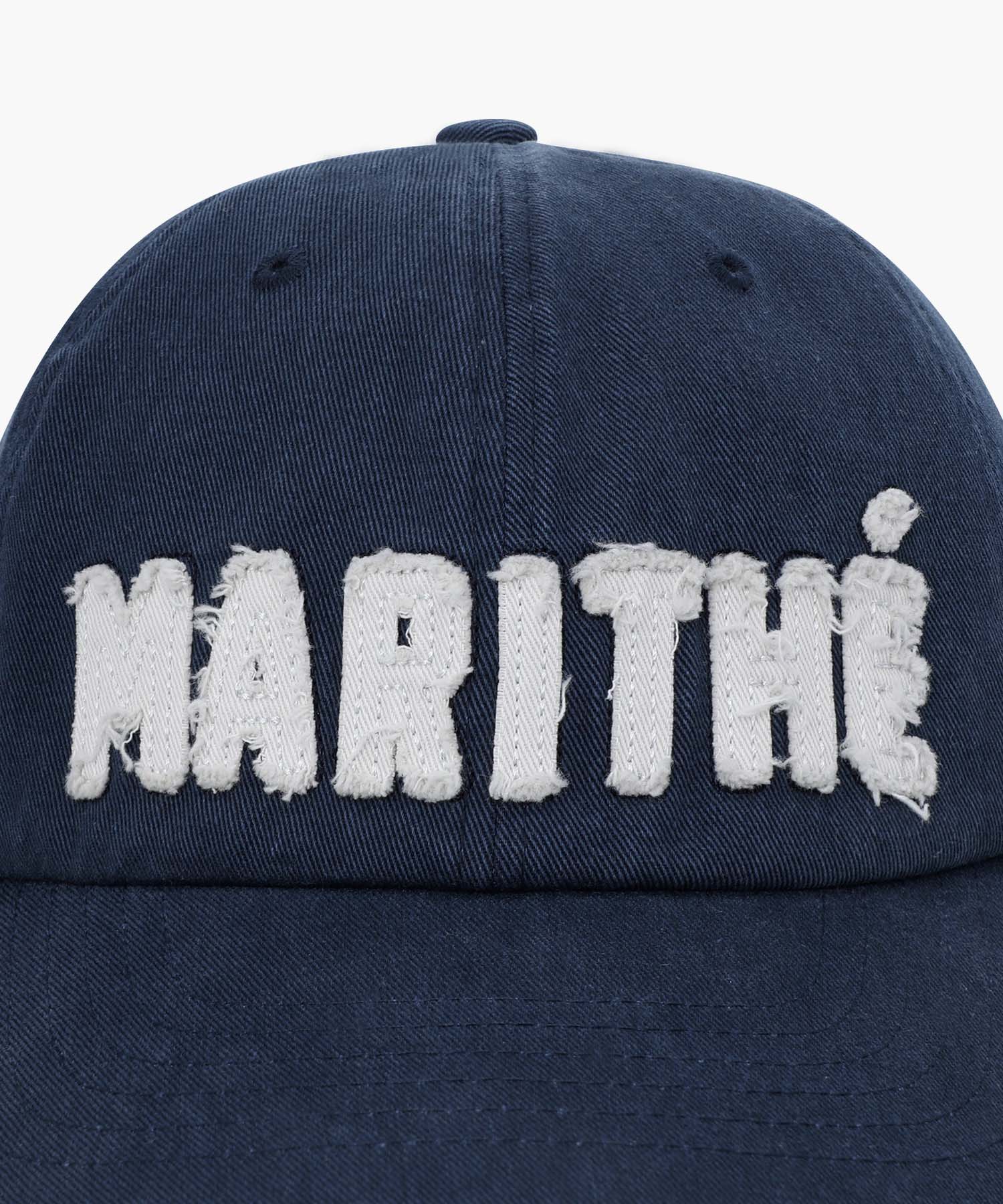 Marithe & Francois Girbaud - Marithe Applique Flat Brim Cap (Navy) product image 3 | TRAB K-Fashion Australia