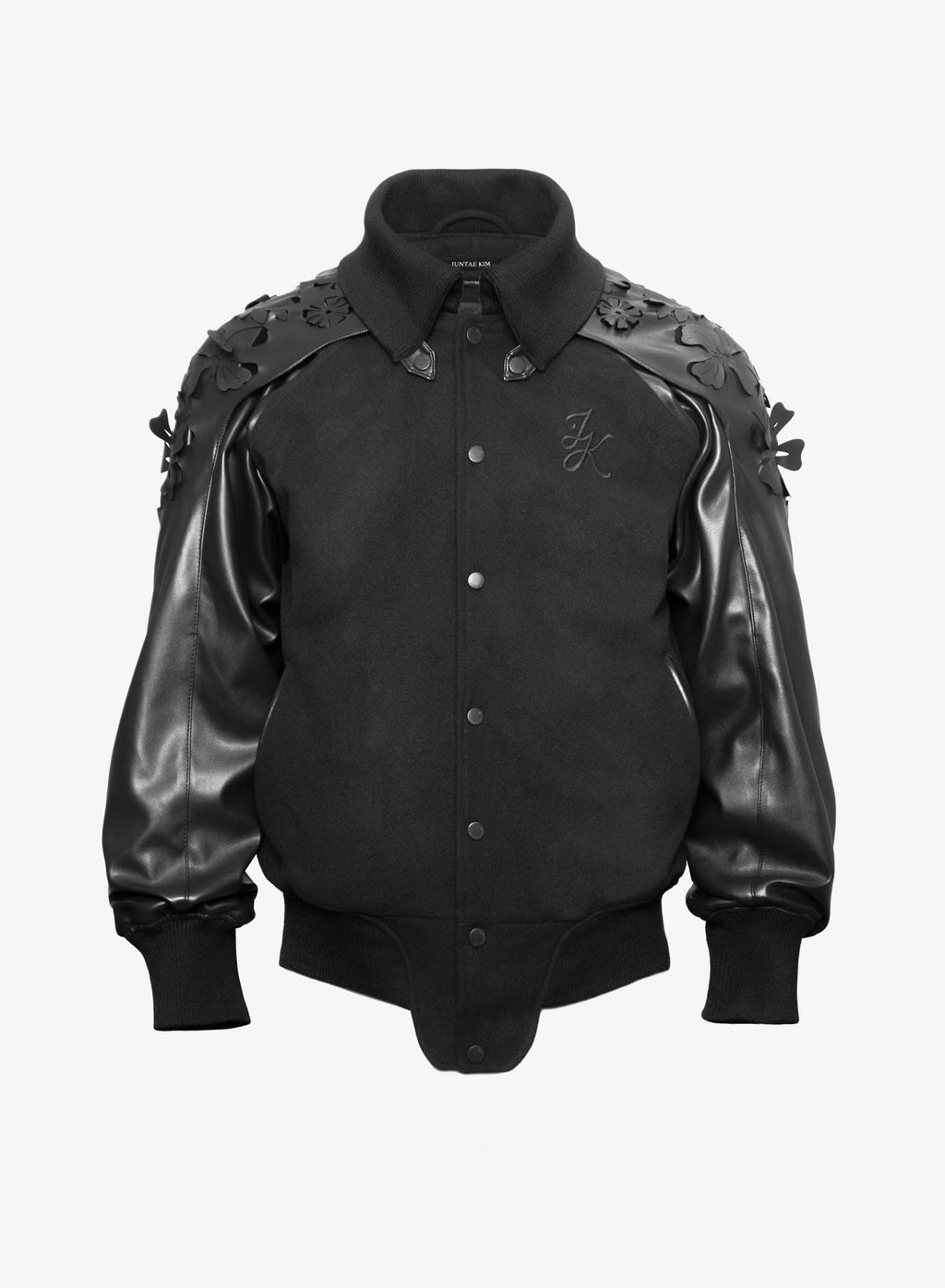 Juntae Kim - Laser-Cut Flower Varsity Jacket (OC1) product image 2 | TRAB K-Fashion Australia