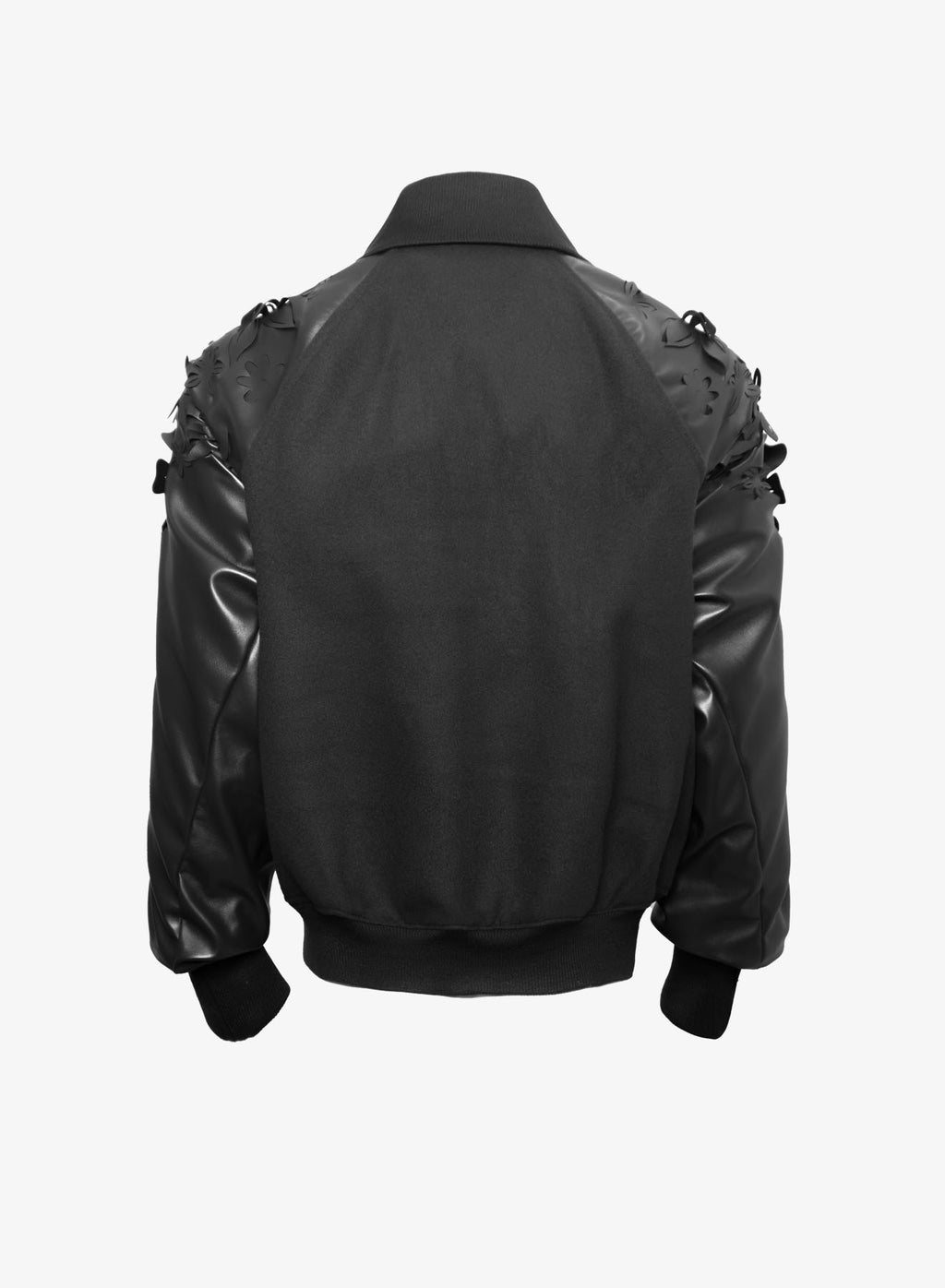 Juntae Kim - Laser-Cut Flower Varsity Jacket (OC1) product image 3 | TRAB K-Fashion Australia