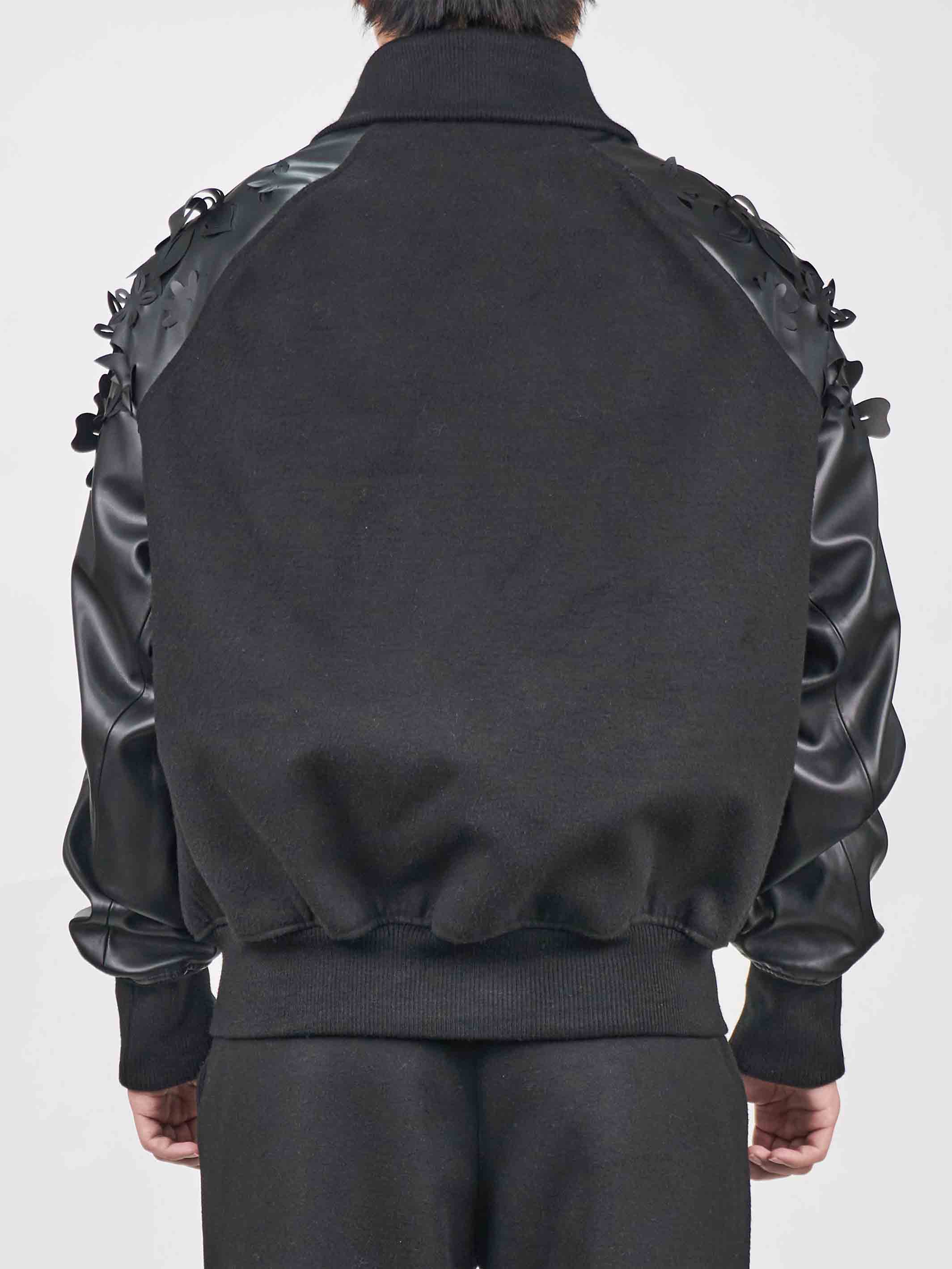Juntae Kim - Laser-Cut Flower Varsity Jacket (OC1) product image 5 | TRAB K-Fashion Australia