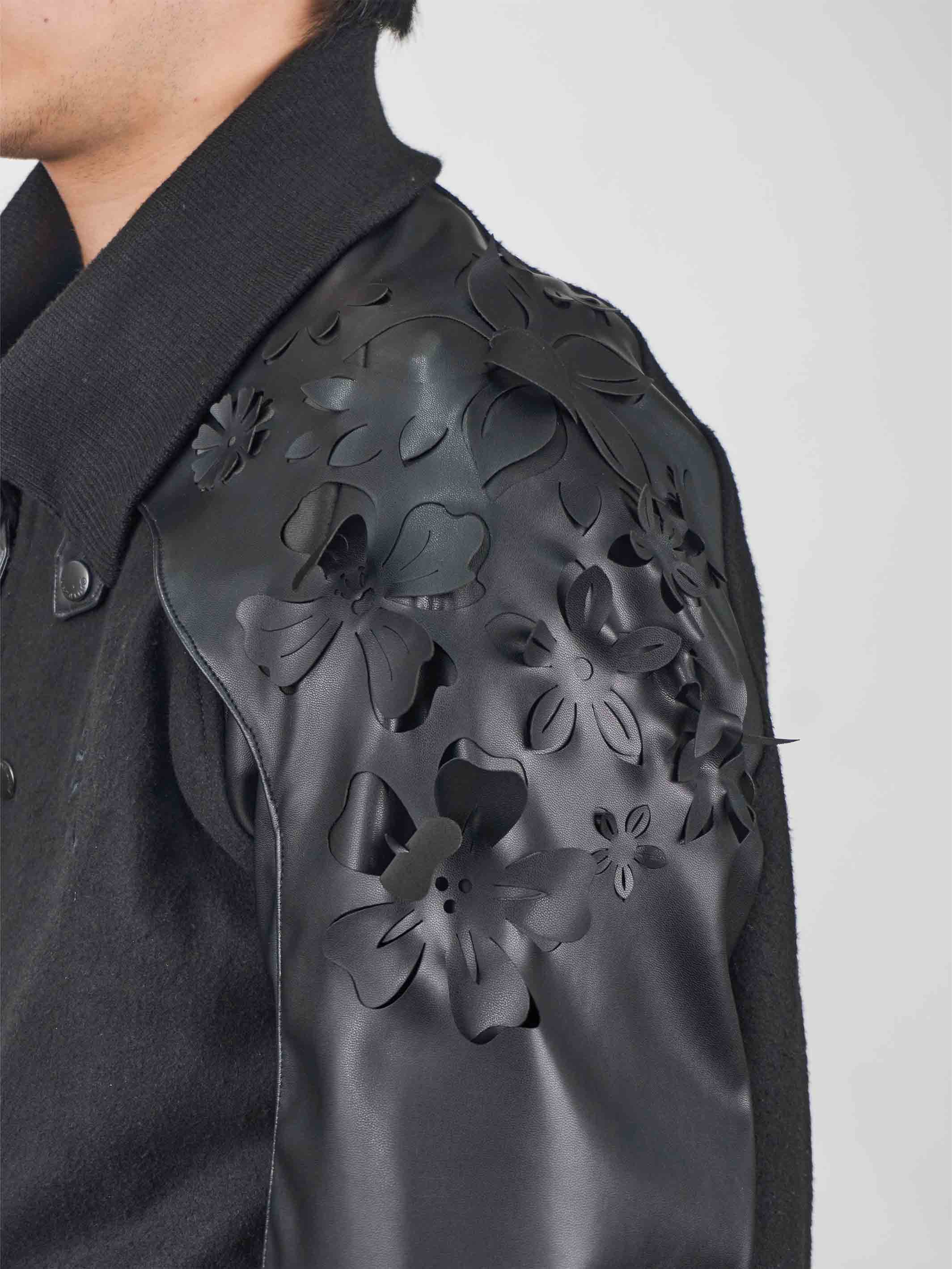 Juntae Kim - Laser-Cut Flower Varsity Jacket (OC1) product image 6 | TRAB K-Fashion Australia