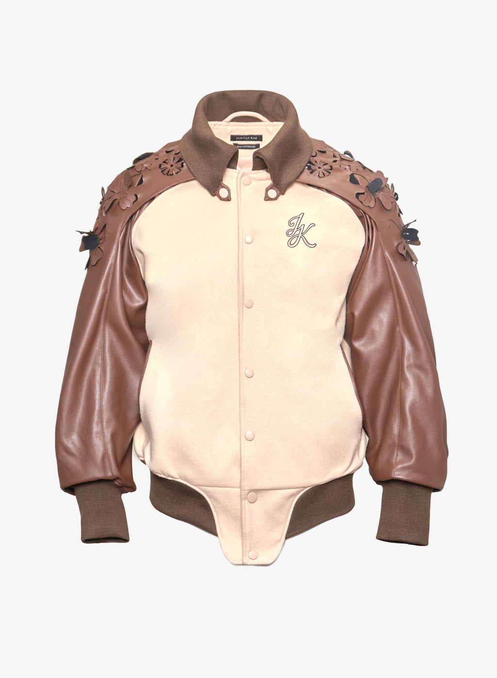 Juntae Kim - Laser-Cut Flower Varsity Jacket (OC2) product image 2 | TRAB K-Fashion Australia