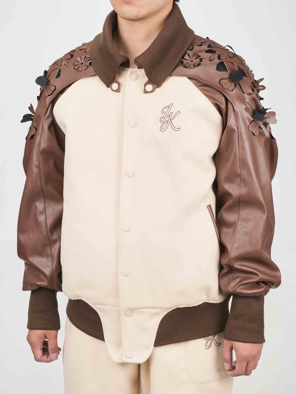 Juntae Kim - Laser-Cut Flower Varsity Jacket (OC2) product image 4 | TRAB K-Fashion Australia