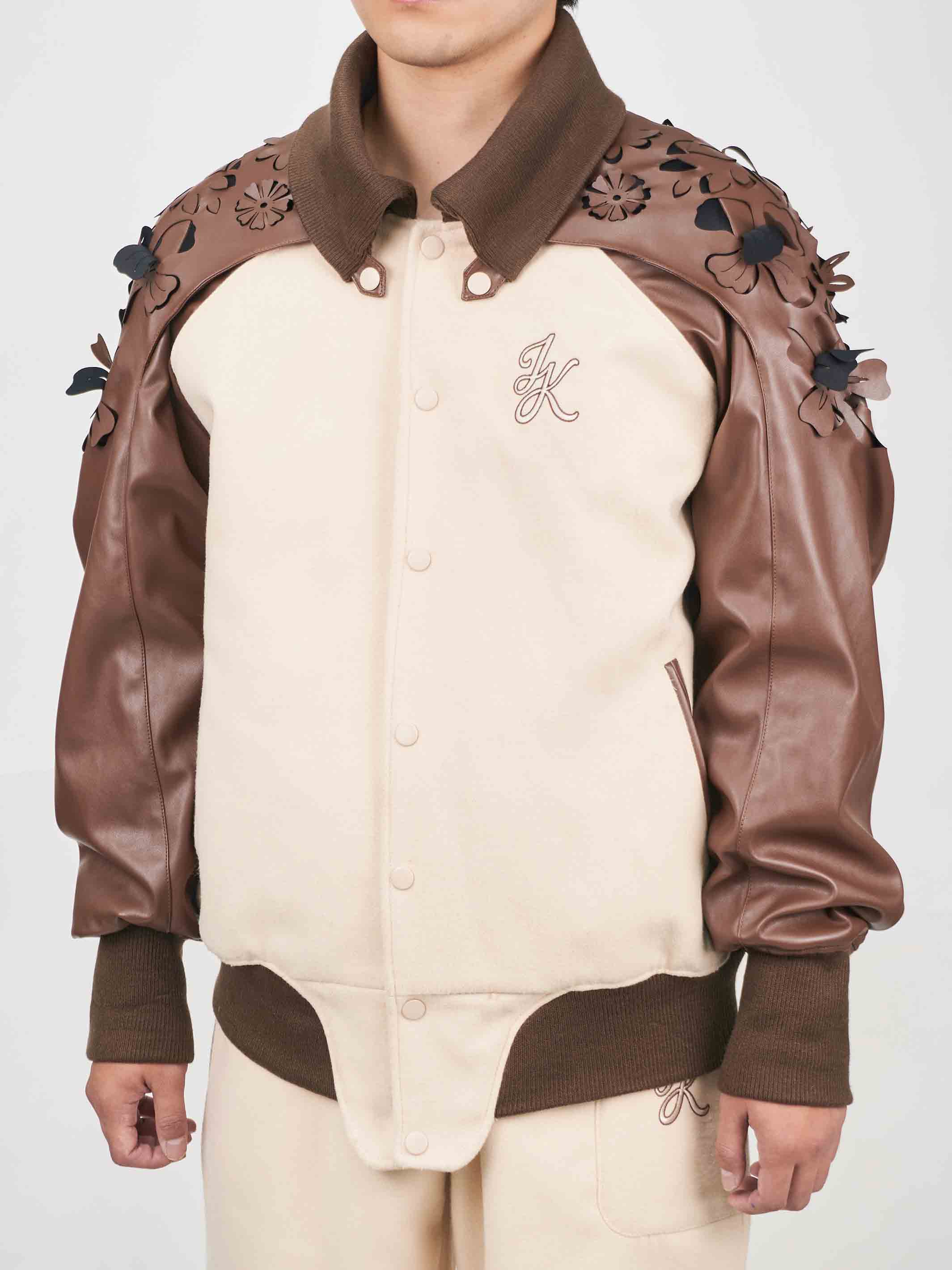 Juntae Kim - Laser-Cut Flower Varsity Jacket (OC2) product image 4 | TRAB K-Fashion Australia