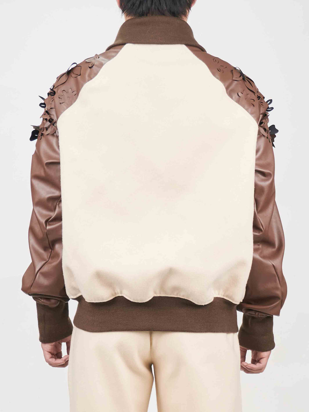 Juntae Kim - Laser-Cut Flower Varsity Jacket (OC2) product image 5 | TRAB K-Fashion Australia
