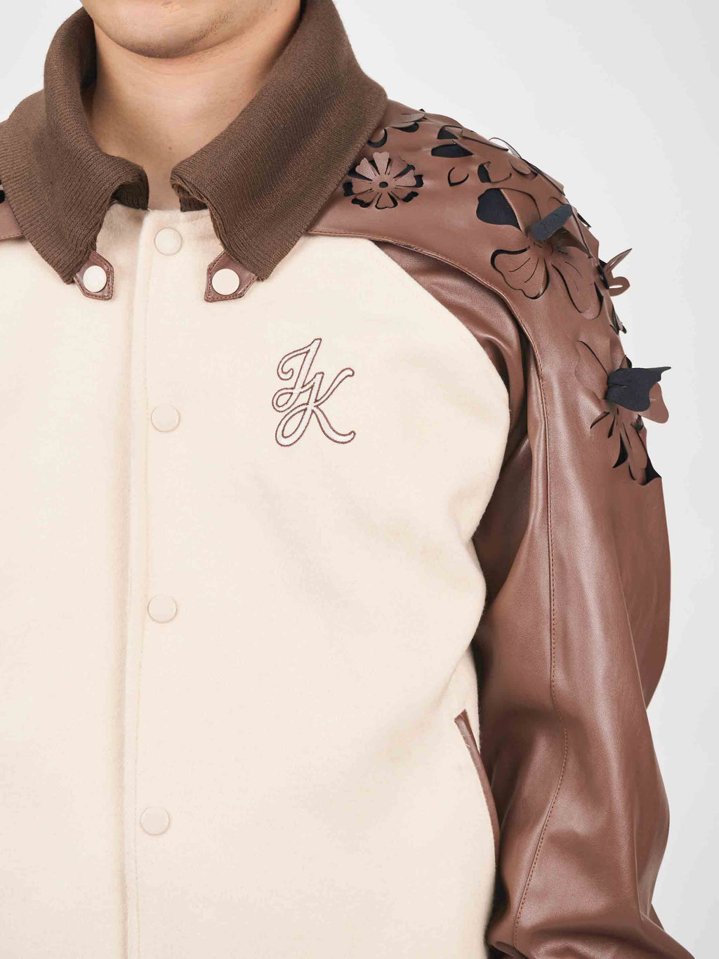 Juntae Kim - Laser-Cut Flower Varsity Jacket (OC2) product image 8 | TRAB K-Fashion Australia