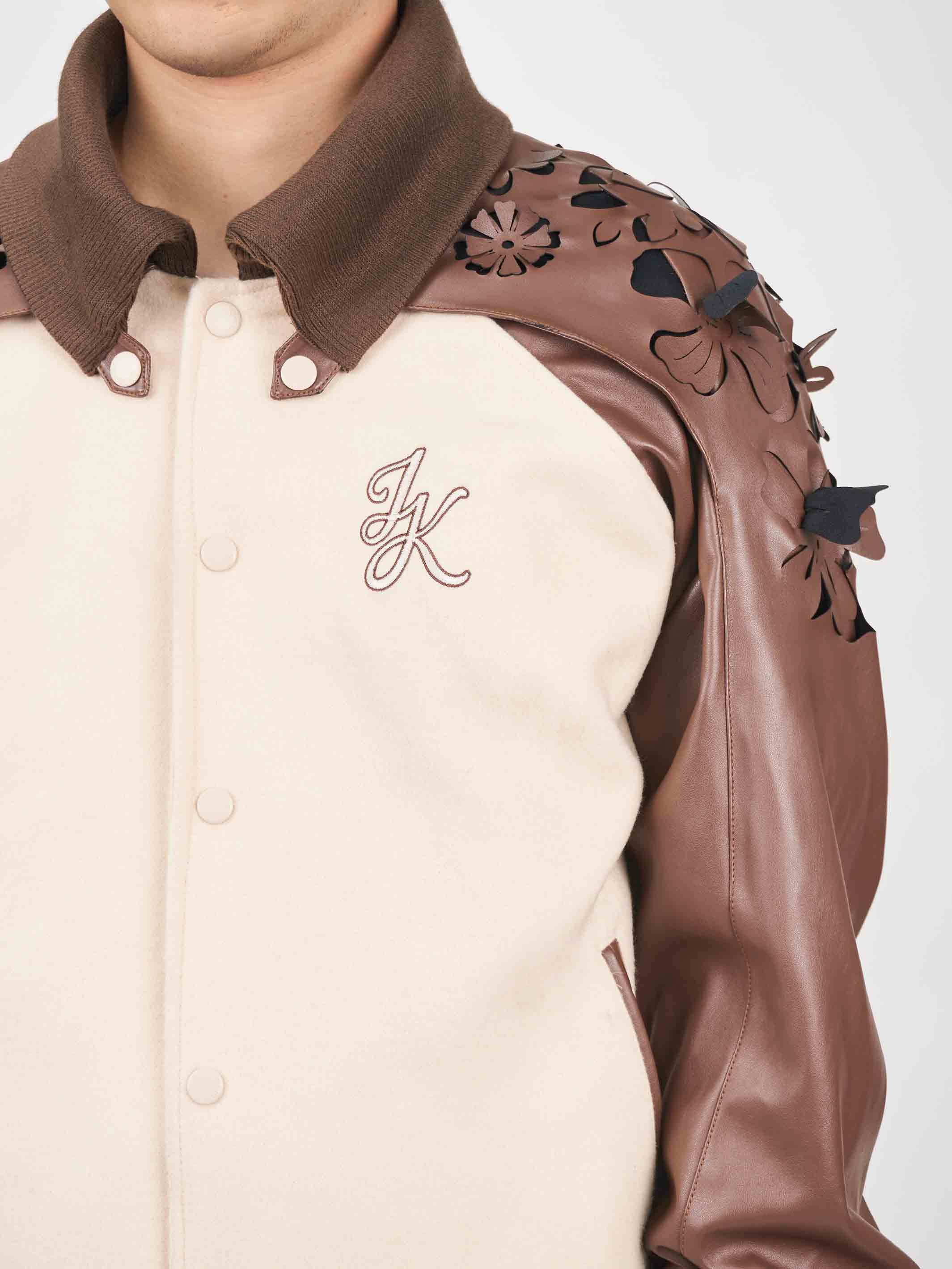 Juntae Kim - Laser-Cut Flower Varsity Jacket (OC2) product image 8 | TRAB K-Fashion Australia