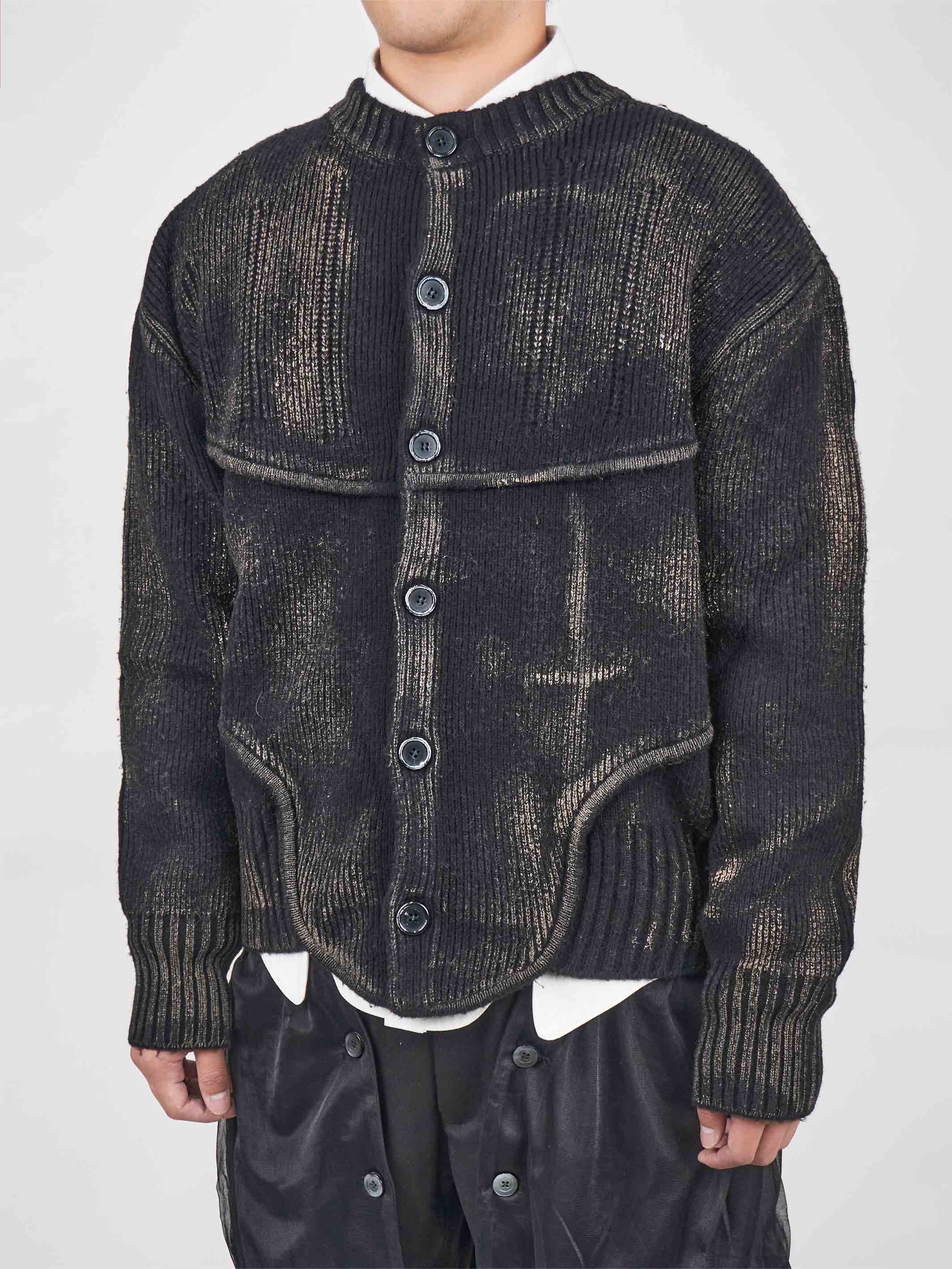 Juntae Kim - Painted Corset Knit Cardigan product image 4 | TRAB K-Fashion Australia