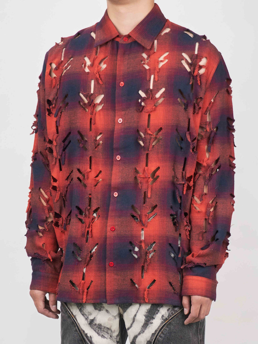 Juntae Kim - Laser-Slashed Shirts (OC1) product image 4 | TRAB K-Fashion Australia