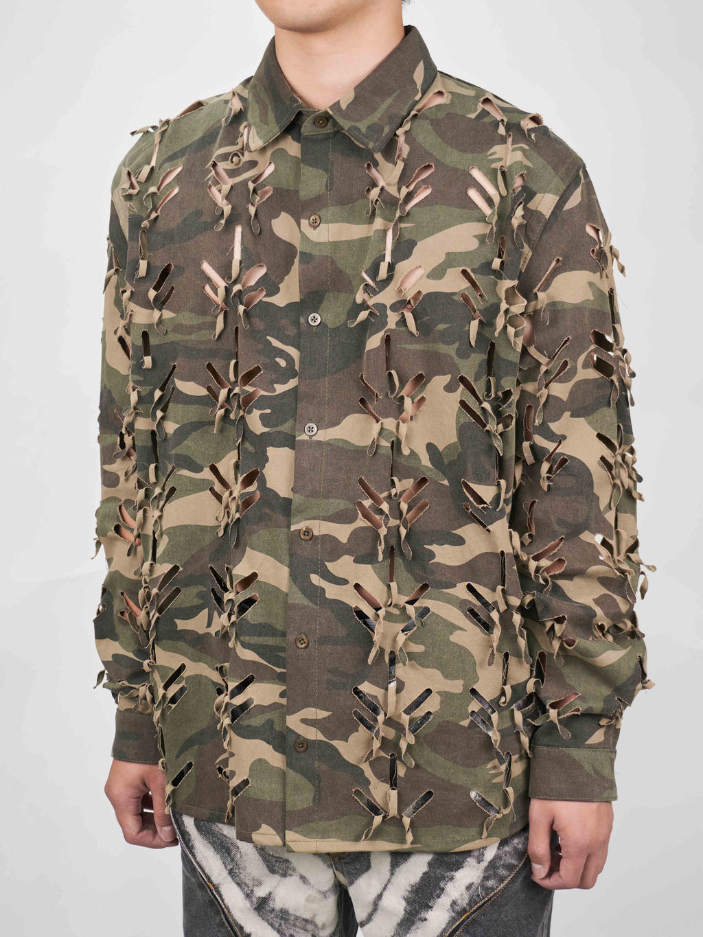 Juntae Kim - Laser-Slashed Shirts (OC7) product image 4 | TRAB K-Fashion Australia