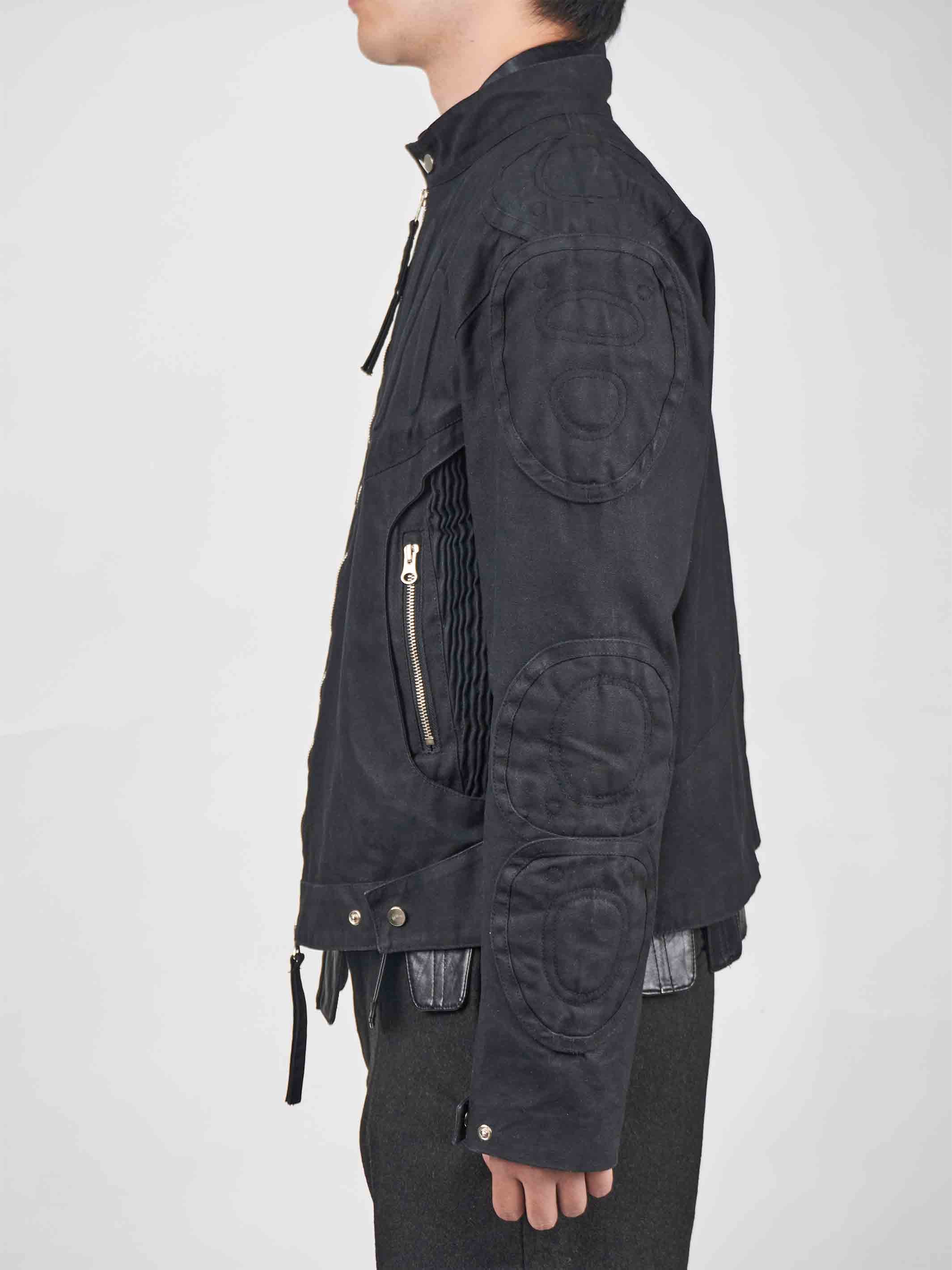 Juntae Kim - Waxed Embossing Biker Jacket product image 7 | TRAB K-Fashion Australia