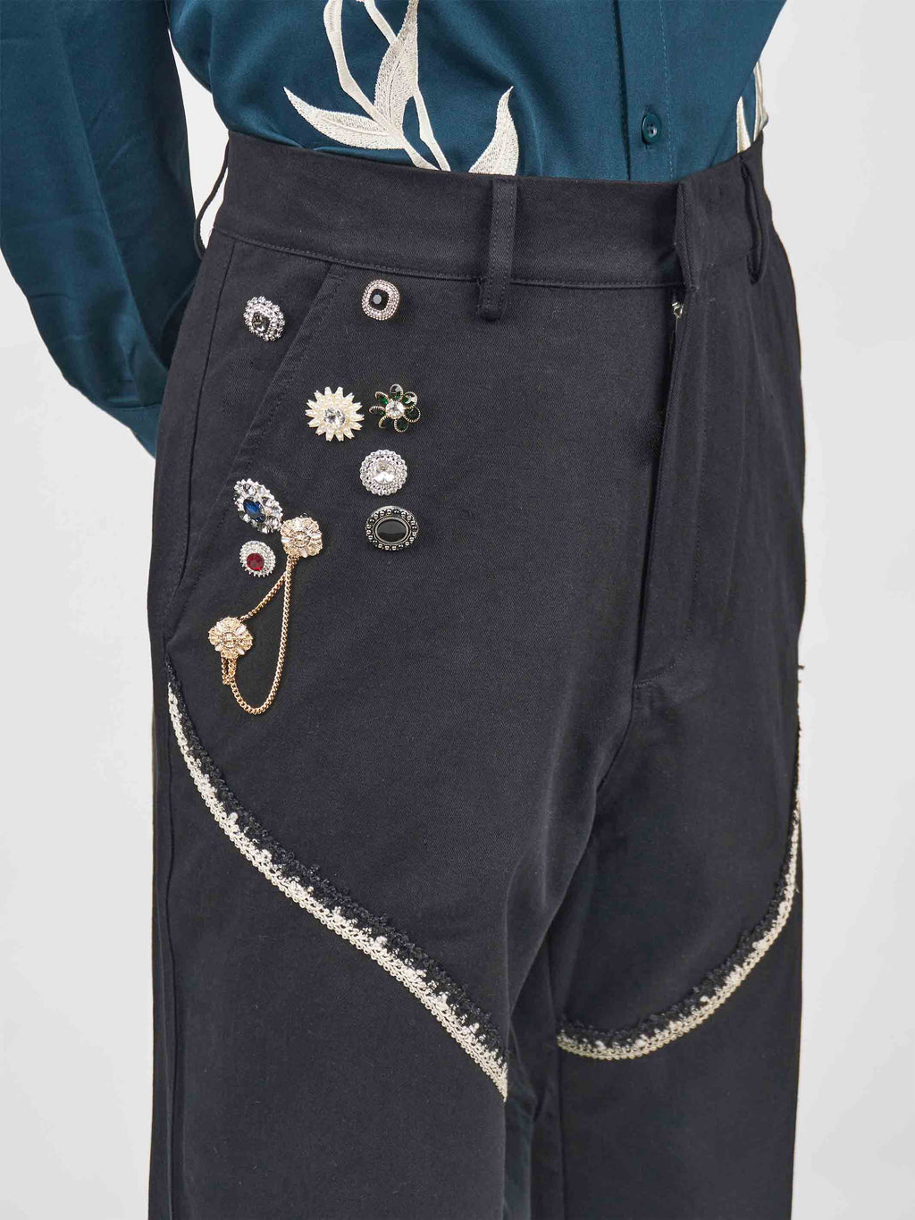 Juntae Kim - Corset-Trimmed Chino Pants (OC1) product image 5 | TRAB K-Fashion Australia