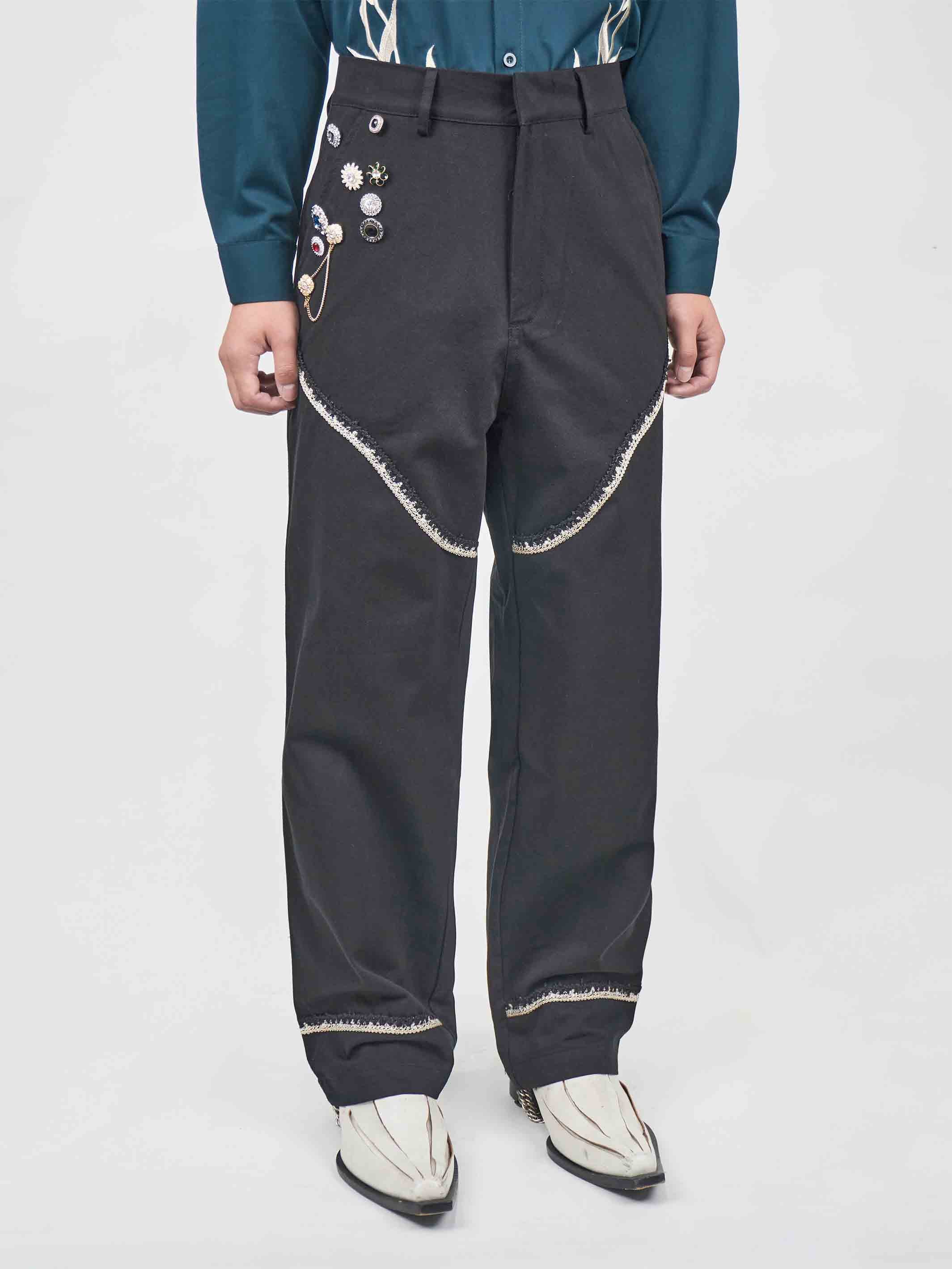 Juntae Kim - Corset-Trimmed Chino Pants (OC1) product image 4 | TRAB K-Fashion Australia