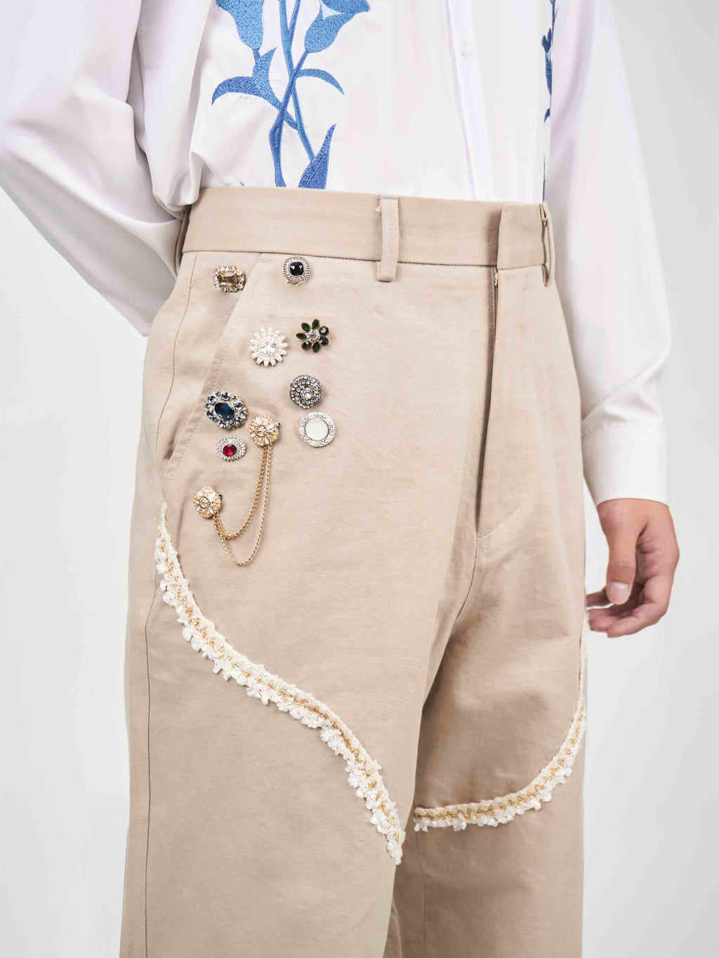 Juntae Kim - Corset-Trimmed Chino Pants (OC2) product image 6 | TRAB K-Fashion Australia
