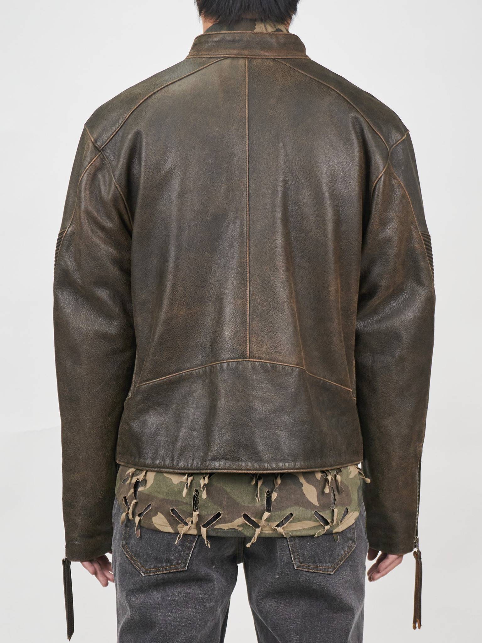 Juntae Kim - Embossed Leather Biker Jacket (OC2) product image 5 | TRAB K-Fashion Australia