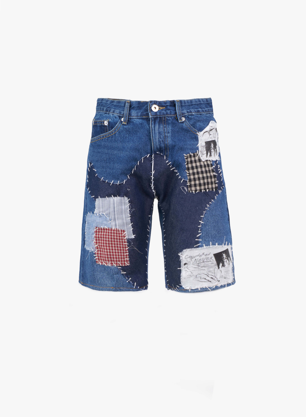 Juntae Kim - Patchwork Cobain Shorts (OC1) product image 2 | TRAB K-Fashion Australia