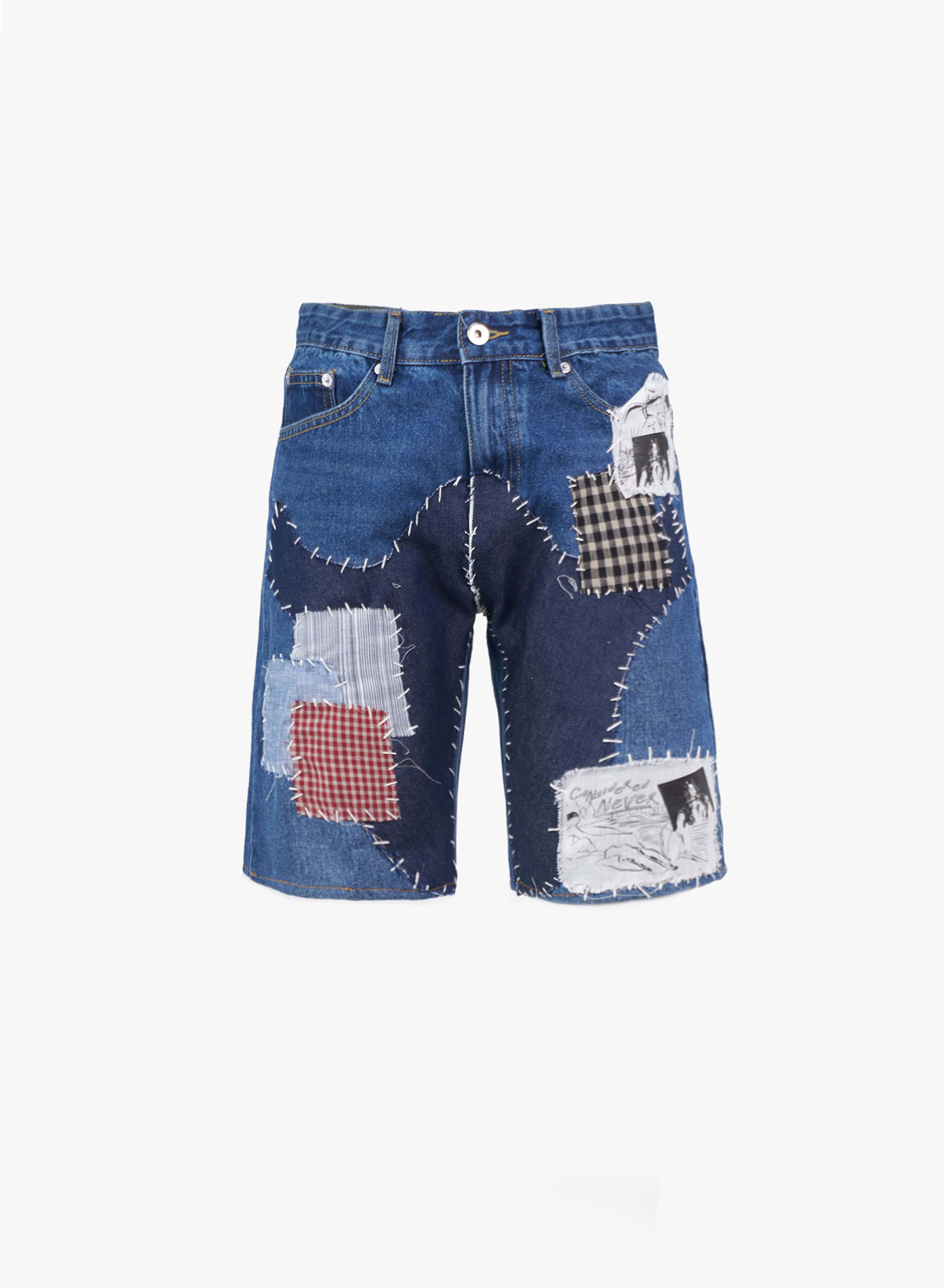Juntae Kim - Patchwork Cobain Shorts (OC1) product image 2 | TRAB K-Fashion Australia