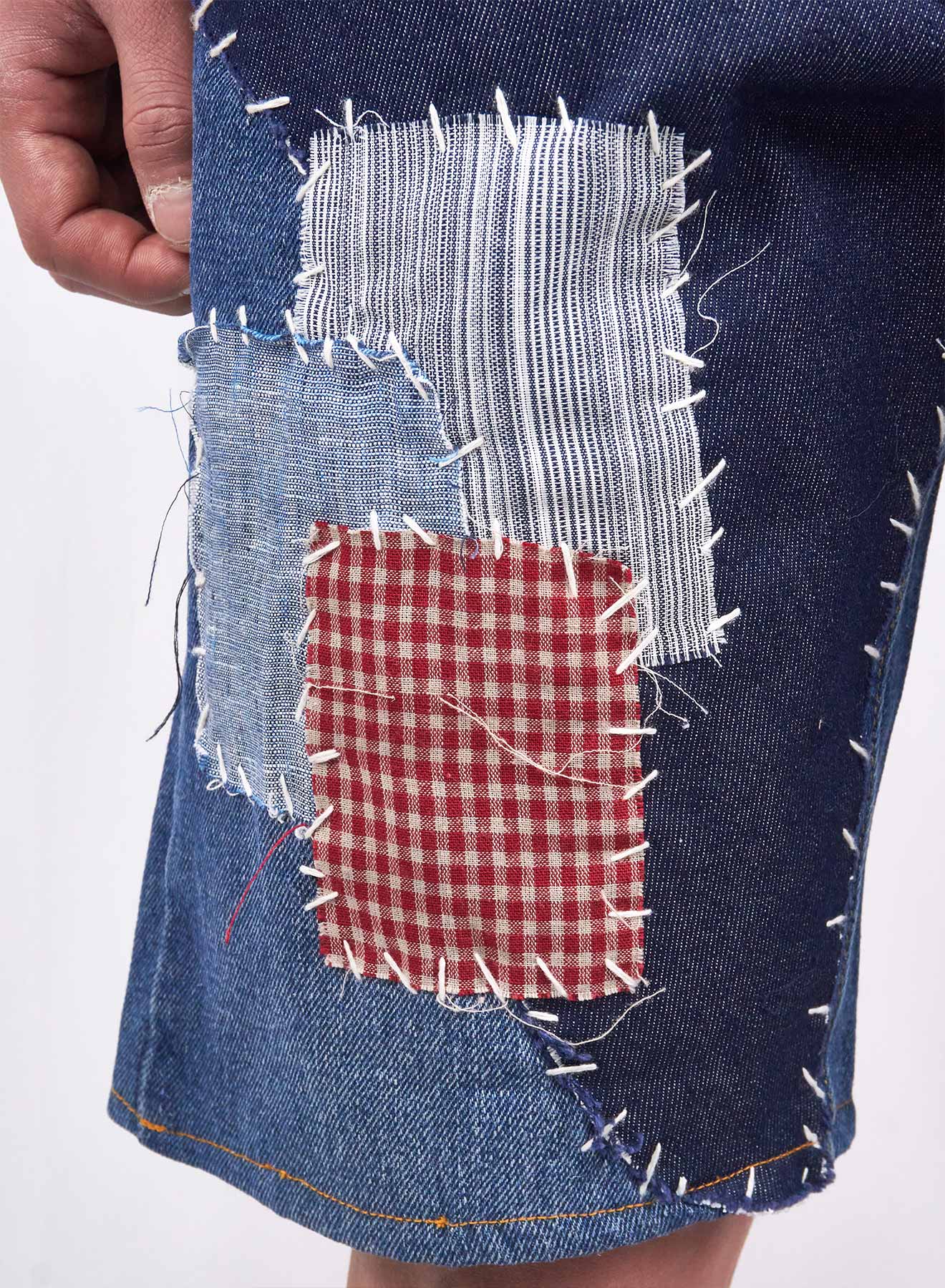 Juntae Kim - Patchwork Cobain Shorts (OC1) product image 8 | TRAB K-Fashion Australia