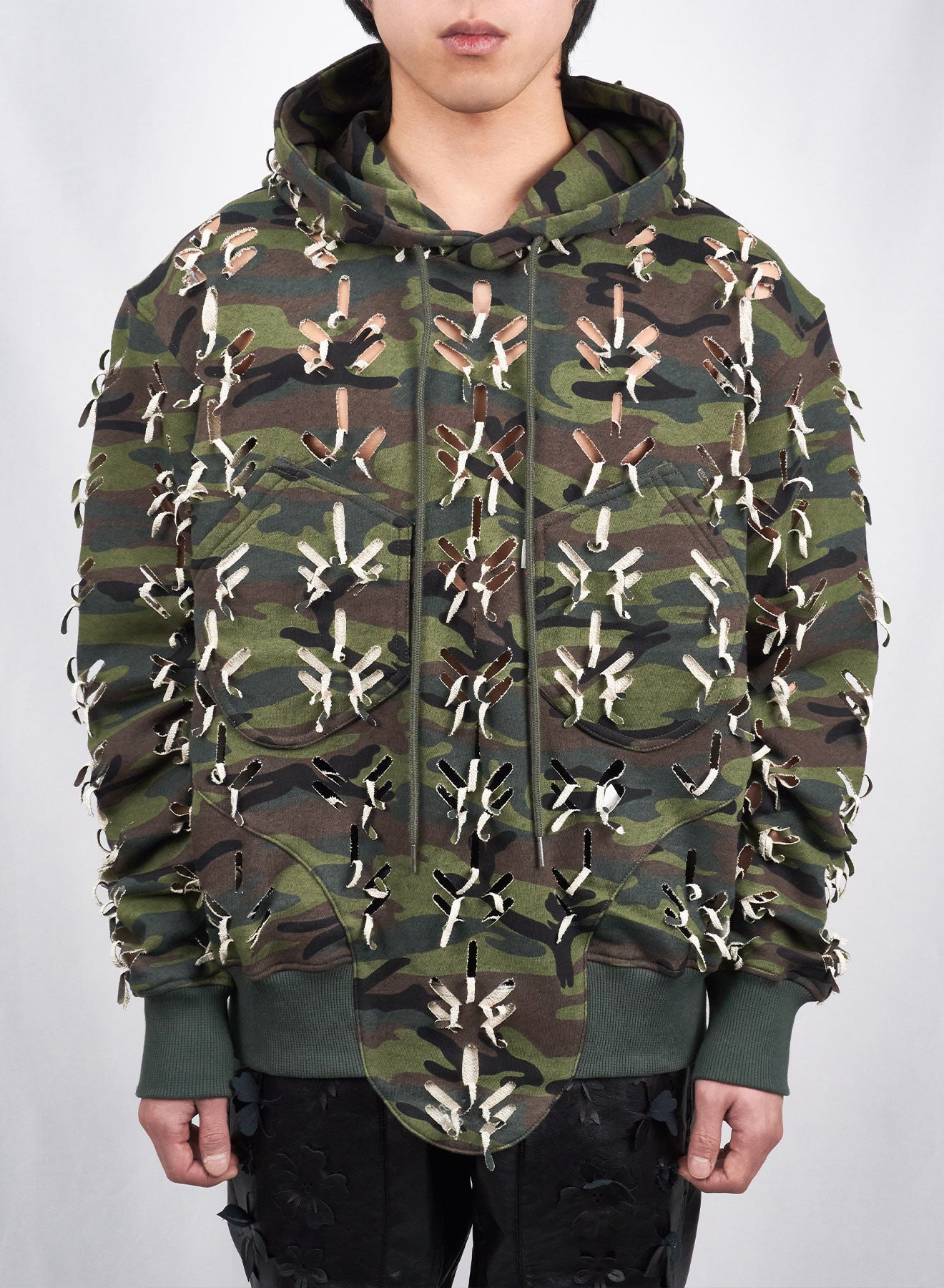 Juntae Kim - Laser-Slashed Hoodie (OC2) product image 4 | TRAB K-Fashion Australia