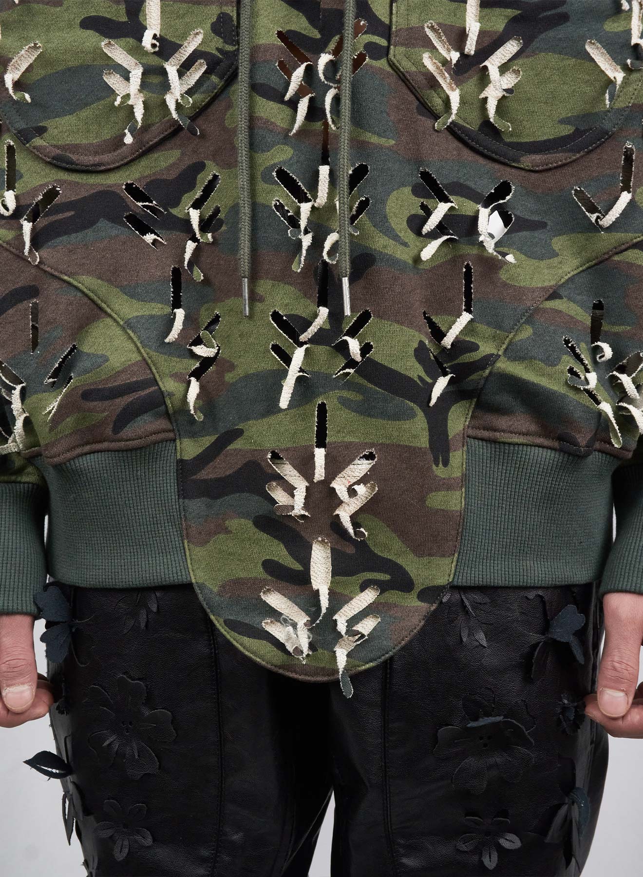 Juntae Kim - Laser-Slashed Hoodie (OC2) product image 7 | TRAB K-Fashion Australia