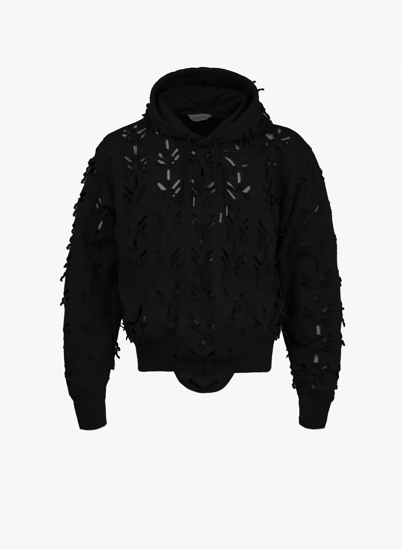 Juntae Kim - Laser-Slashed Hoodie (Pre-Season Off, 30% Off) - Juntae Kim (OC1) product image 2 | TRAB K-Fashion Australia